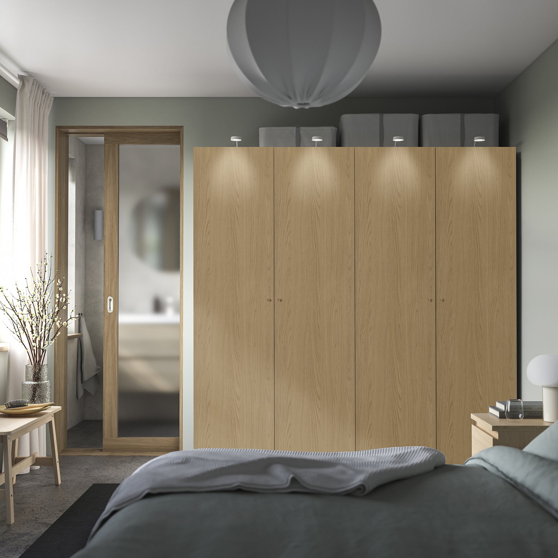 PAX/STORKLINTA, συνδυασμός ντουλάπας, 200x66x201 cm, 595.627.72
