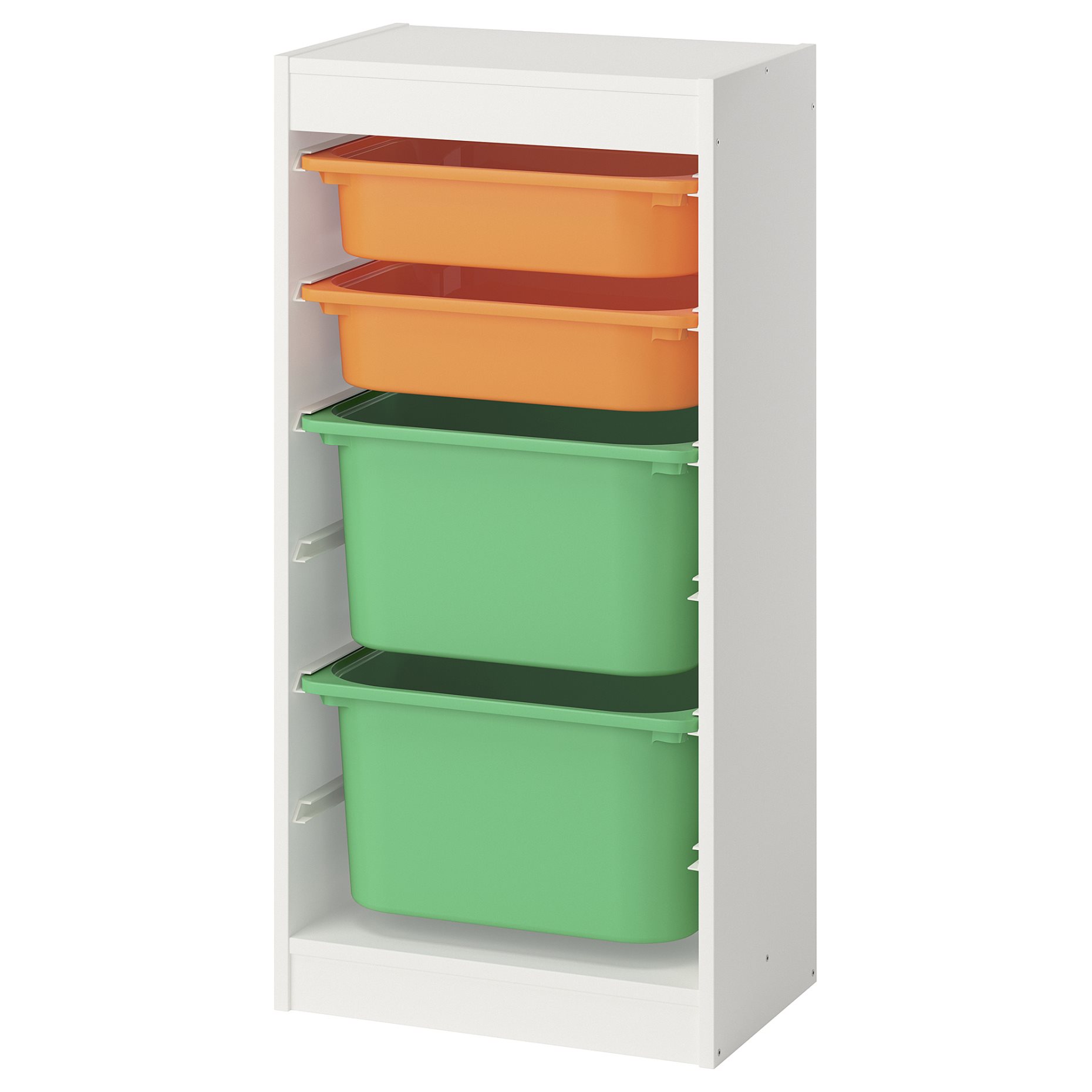 TROFAST, storage combination with boxes, 46x30x94 cm, 595.751.66