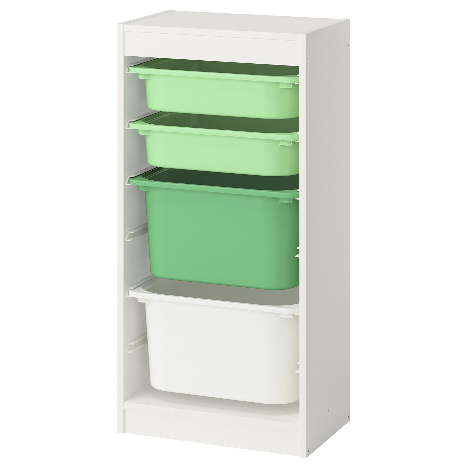 TROFAST, storage combination with boxes, 46x30x94 cm, 595.751.85