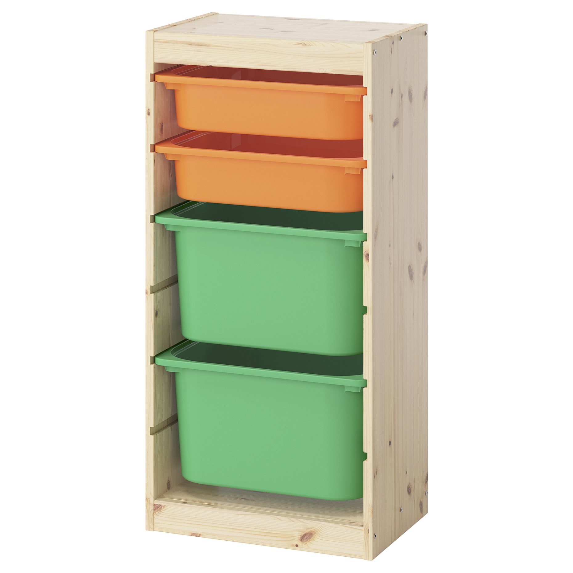 TROFAST, storage combination with boxes, 44x30x91 cm, 595.754.30