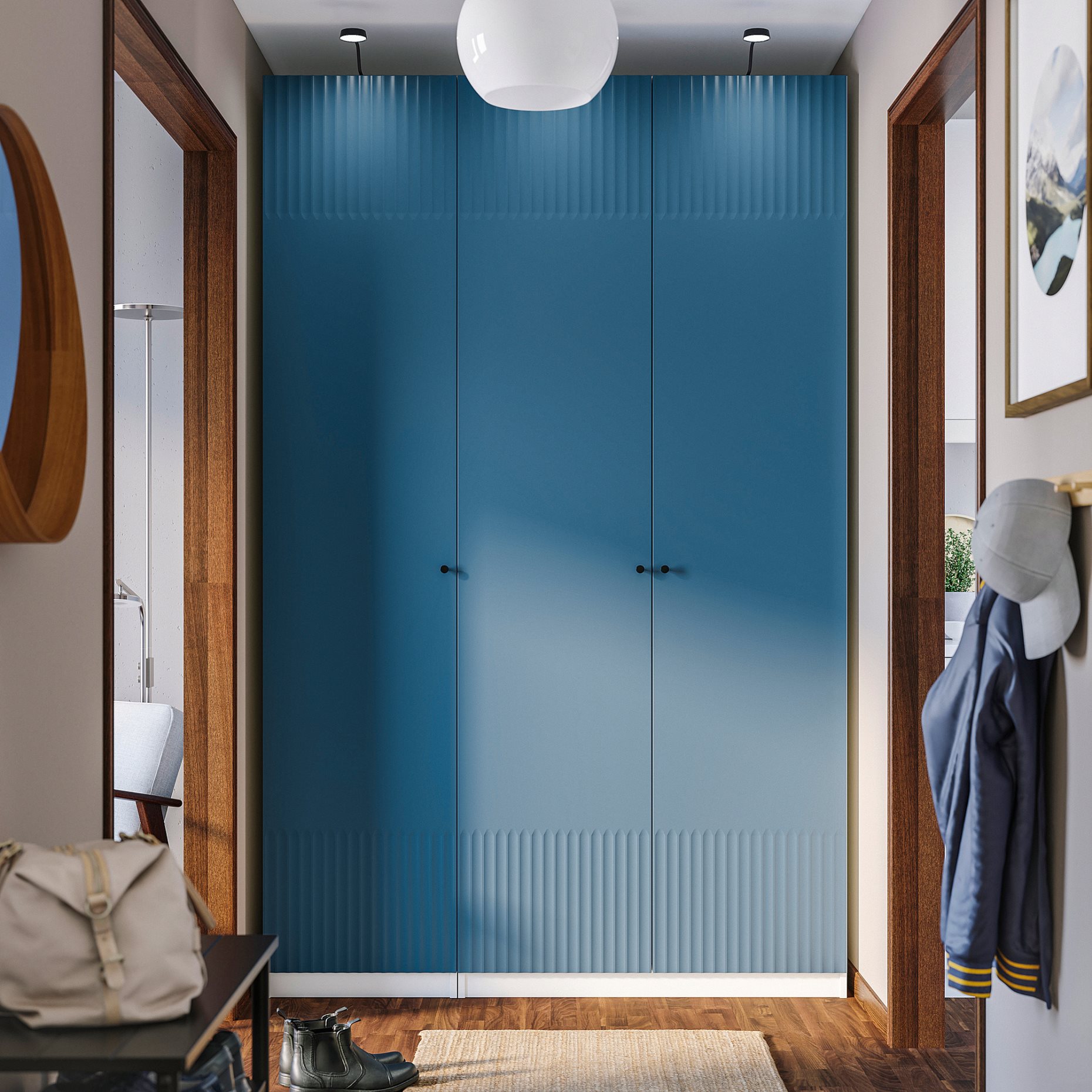 PAX/FYRUDDEN, wardrobe combination, 150x60x236 cm, 595.816.38