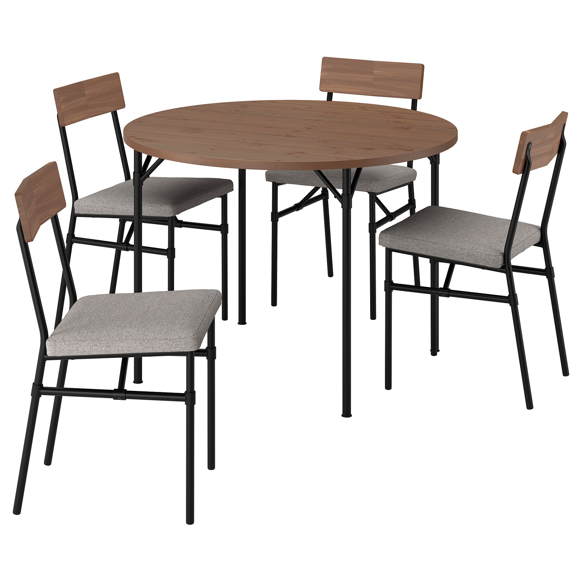 GRÖTÅN/GRÖTÅN, table and 4 chairs, 105 cm, 596.174.30