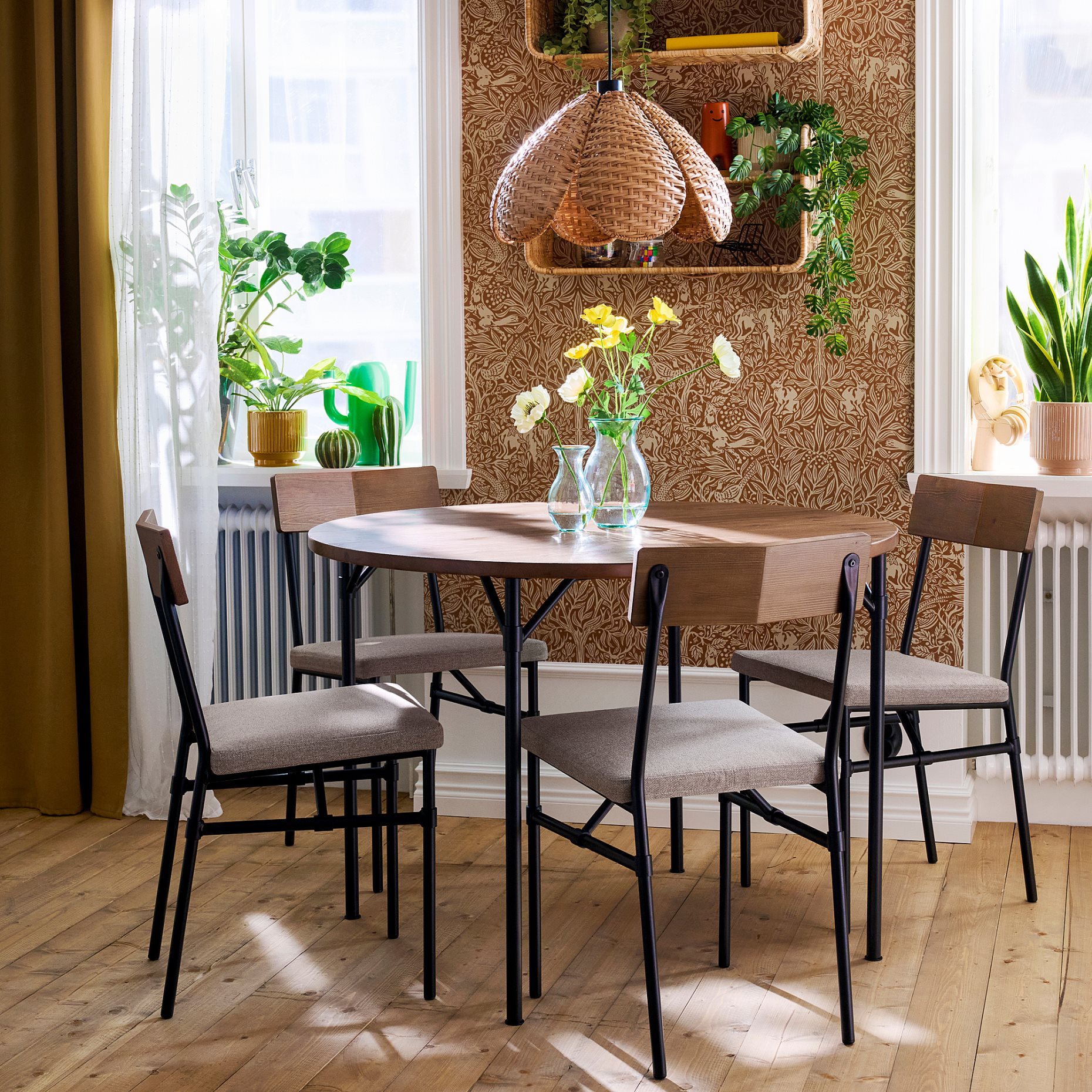 GRÖTÅN/GRÖTÅN, table and 4 chairs, 105 cm, 596.174.30