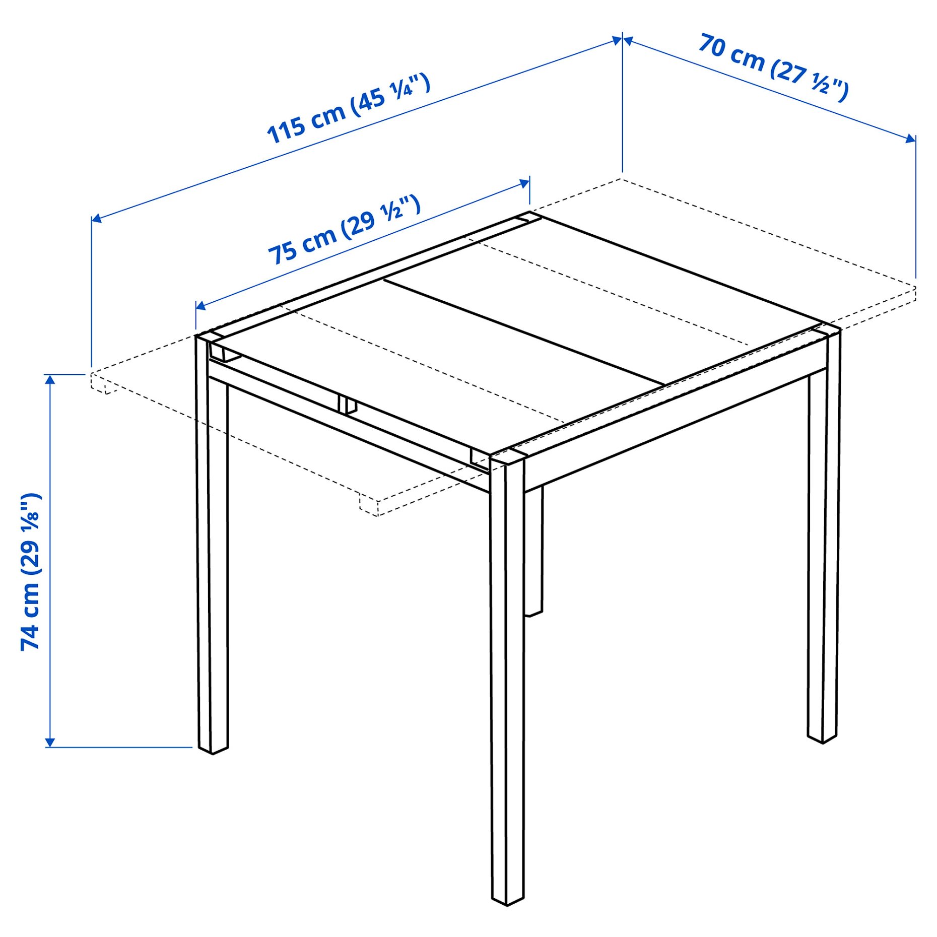 GLIVARP, extendable table, 603.346.99