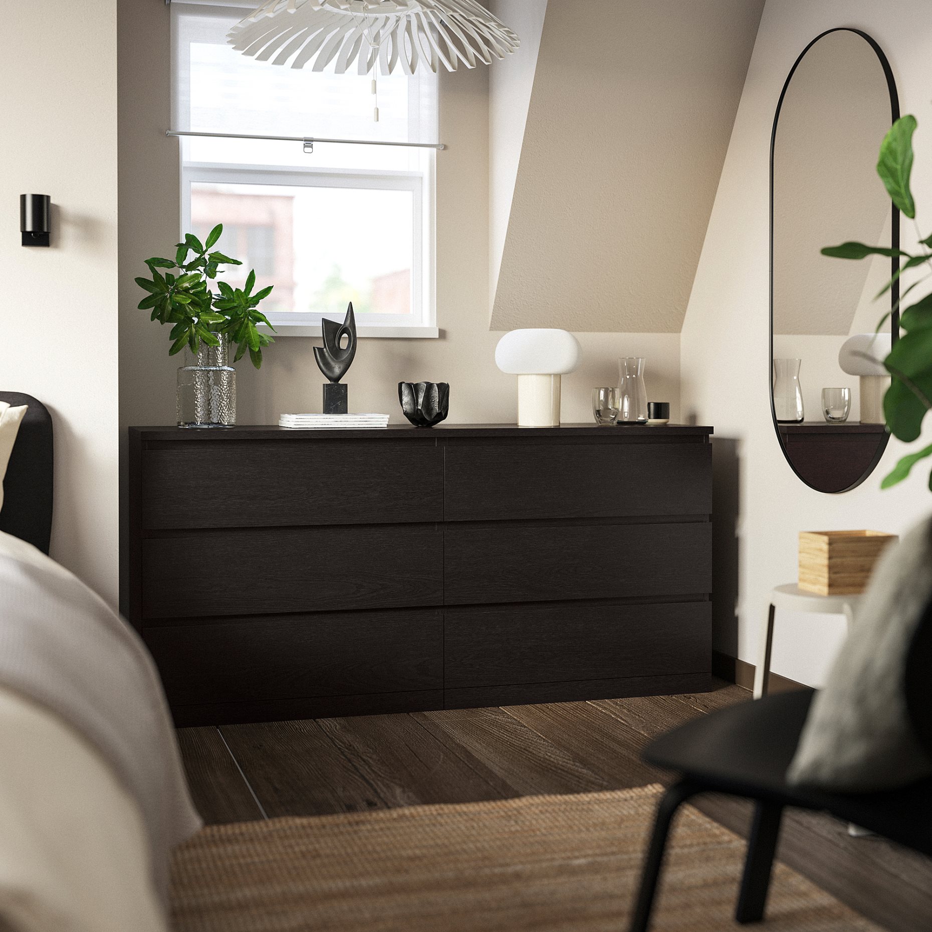 MALM, συρταριέρα με 6 συρτάρια, με ενισχυμένο σκελετό, 604.035.79