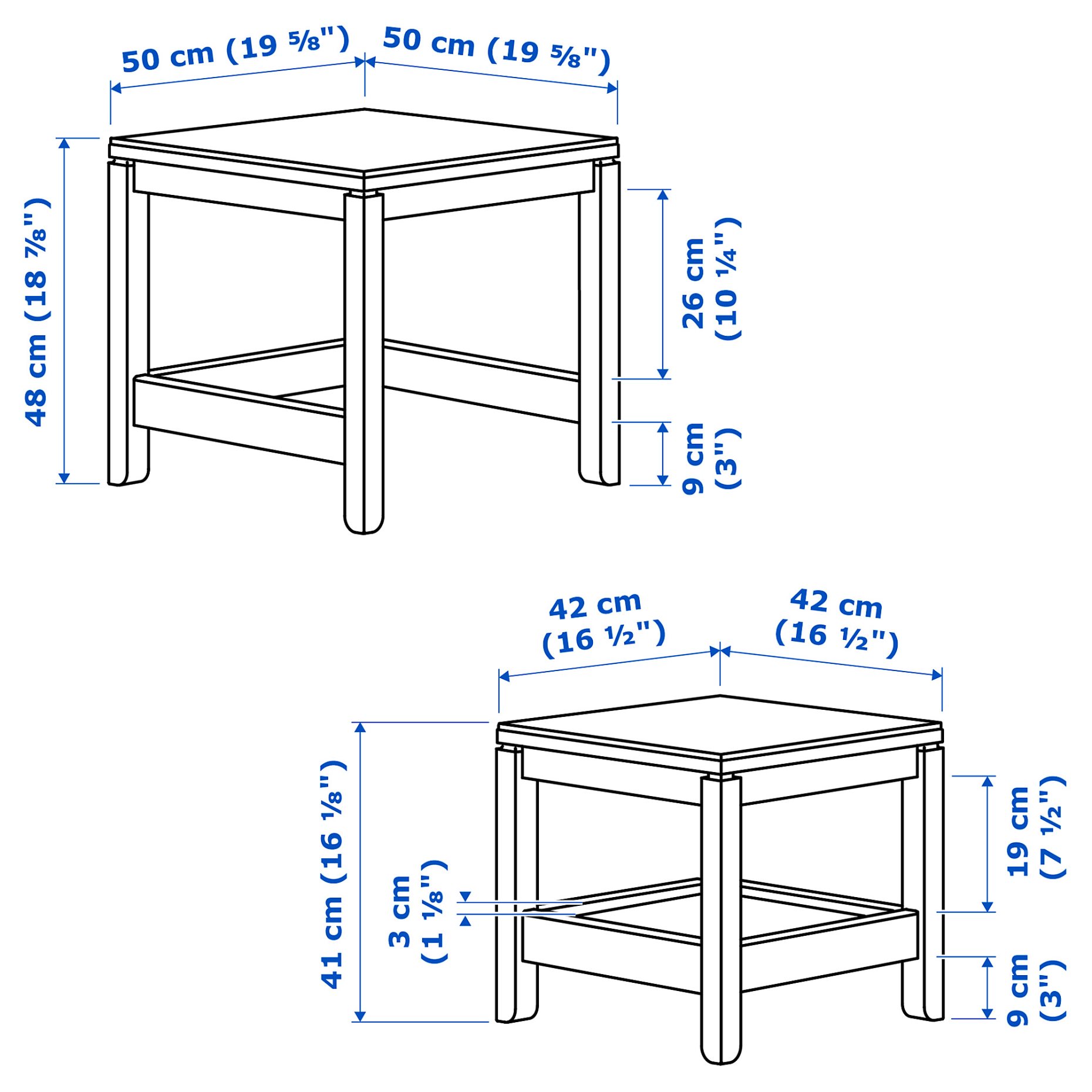 HAVSTA, nest of tables, set of 2, 604.042.01