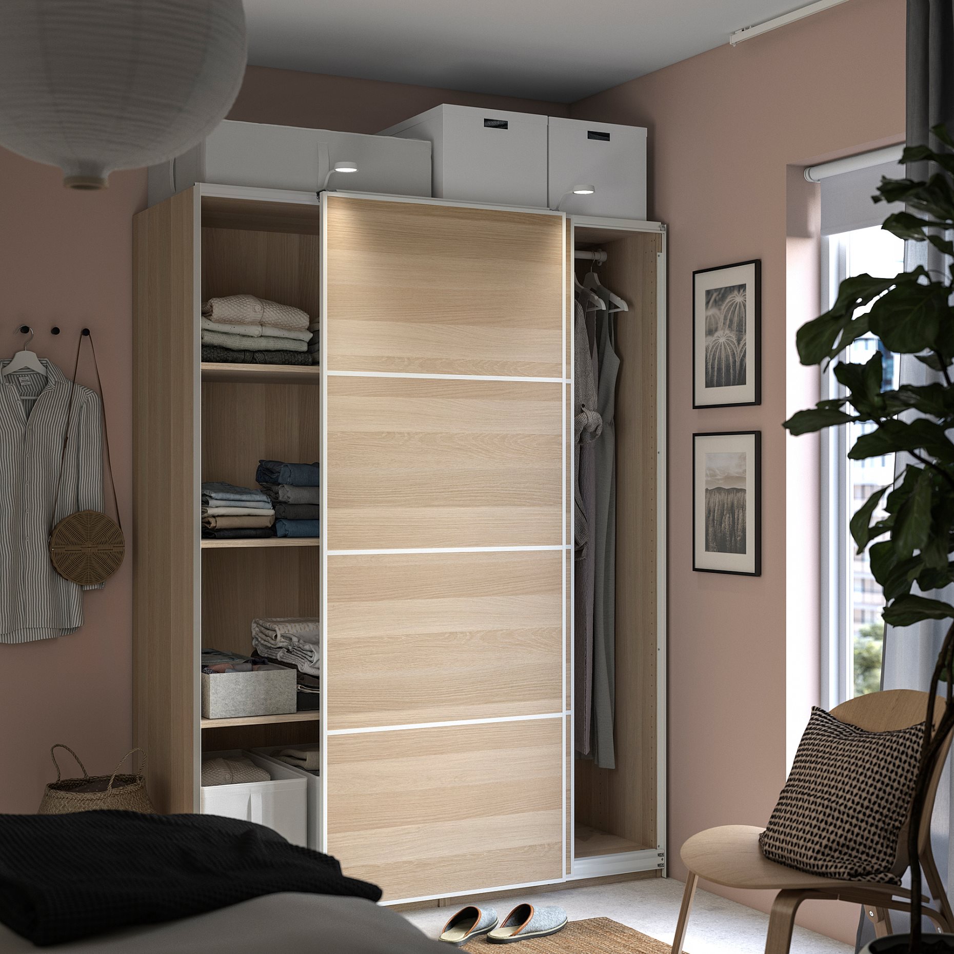 PAX, wardrobe frame, 75x58x201 cm, 604.582.32