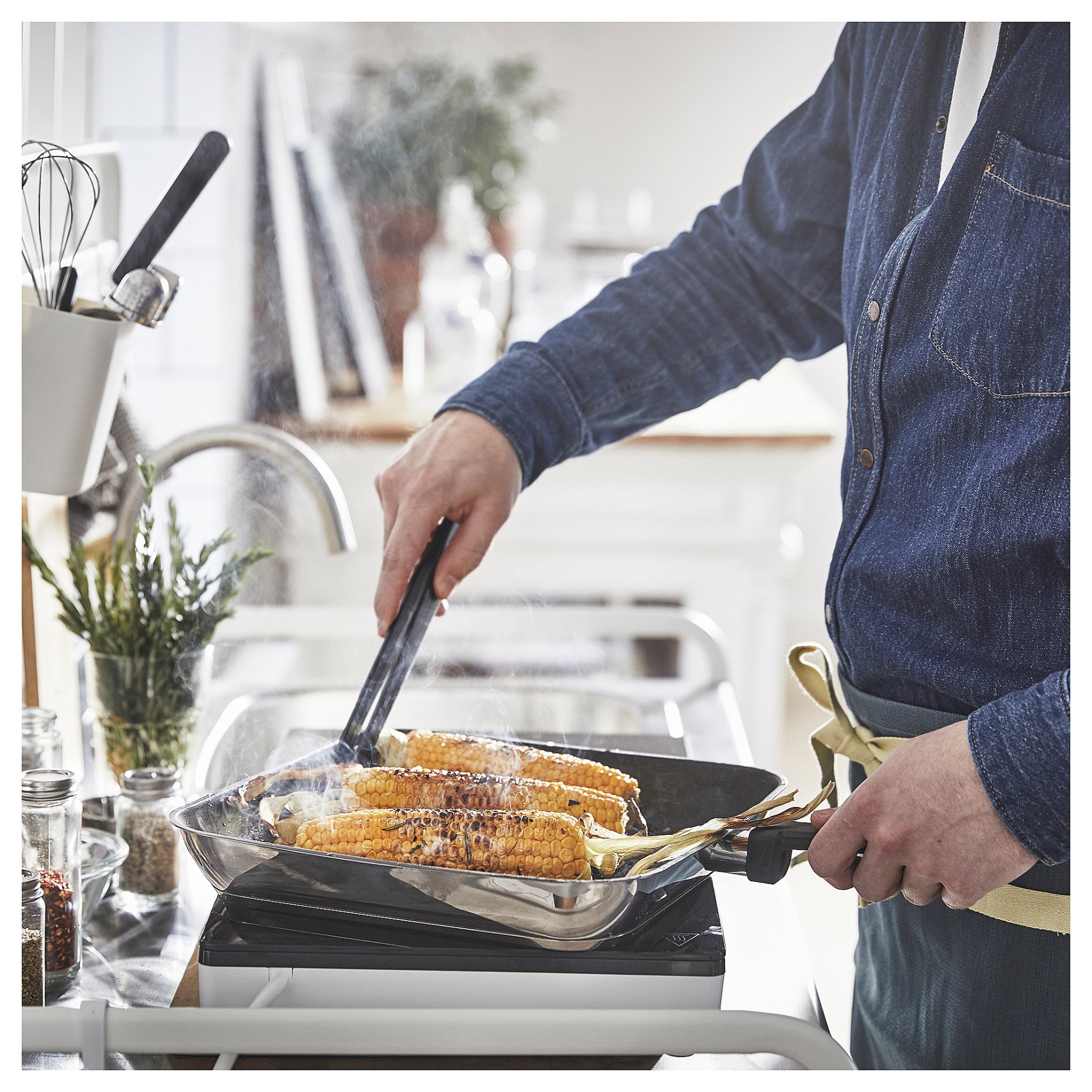 MIDDAGSMAT, grill pan/non-stick coating, 28x28 cm, 604.636.91