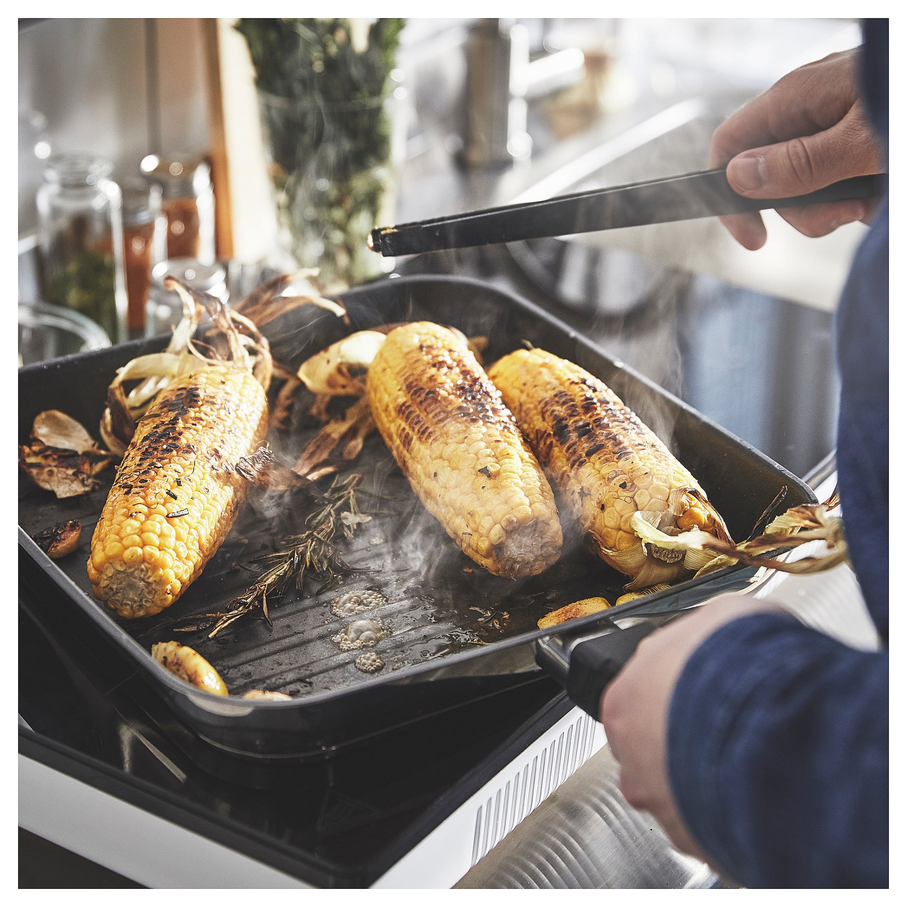 MIDDAGSMAT, grill pan/non-stick coating, 28x28 cm, 604.636.91