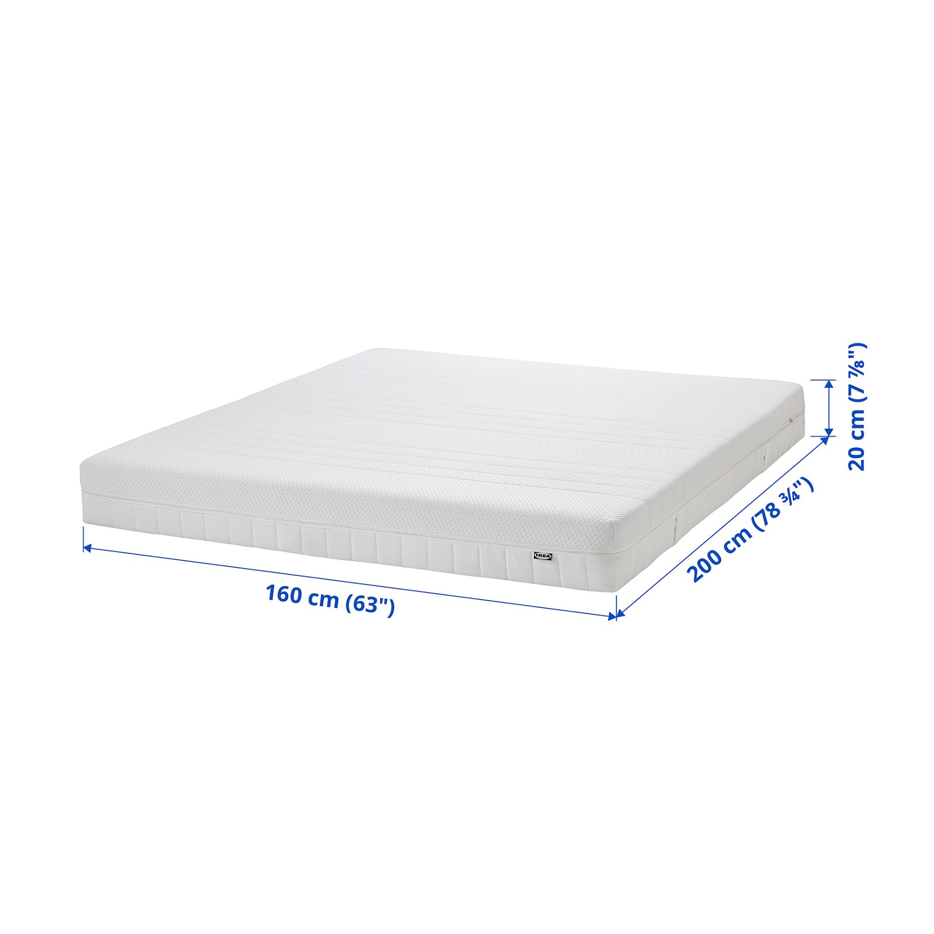 ÅKREHAMN, foam mattress medium firm, 160x200 cm, 604.816.52