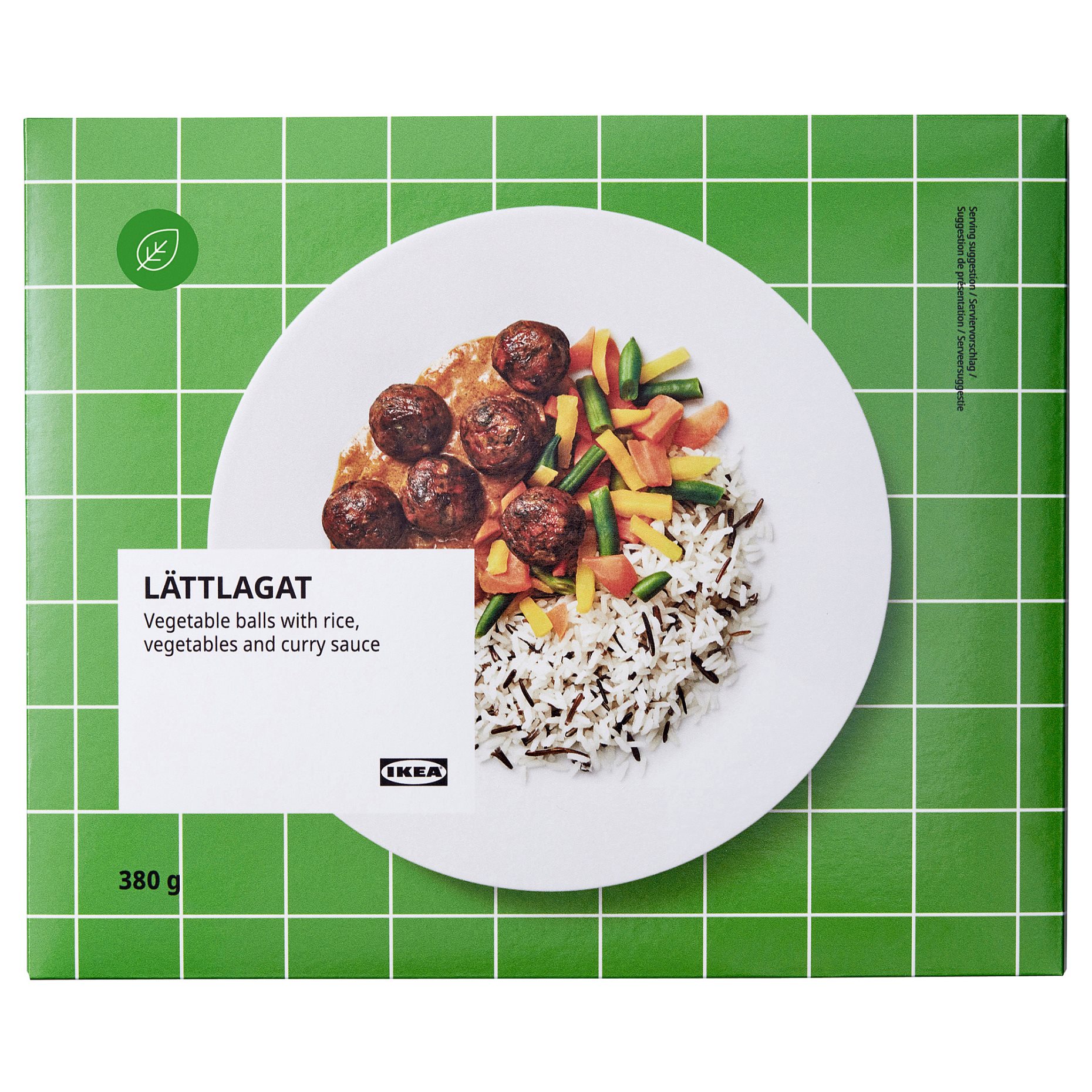 LATTLAGAT, κεφτεδάκια λαχανικών με ρύζι/κτψ. 380 g, 605.061.72