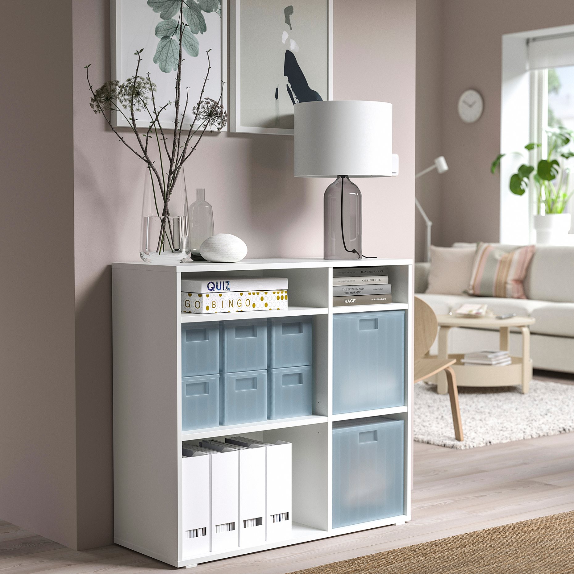 PANSARTAX, storage box with lid, 16.5x16.5x16.5 cm, 605.150.20