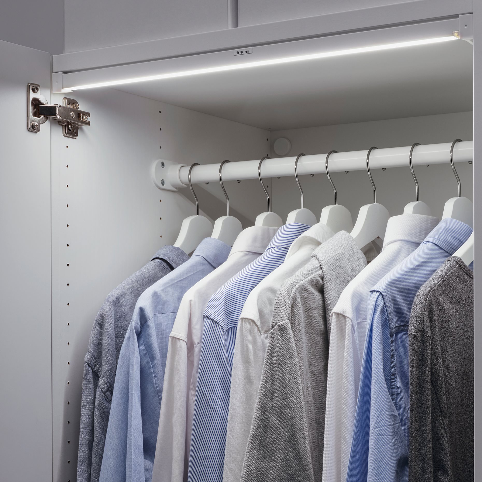 SKYDRAG, worktop/wardrobe strip with built-in LED light source with sensor/dimmable, 80 cm, 605.293.76