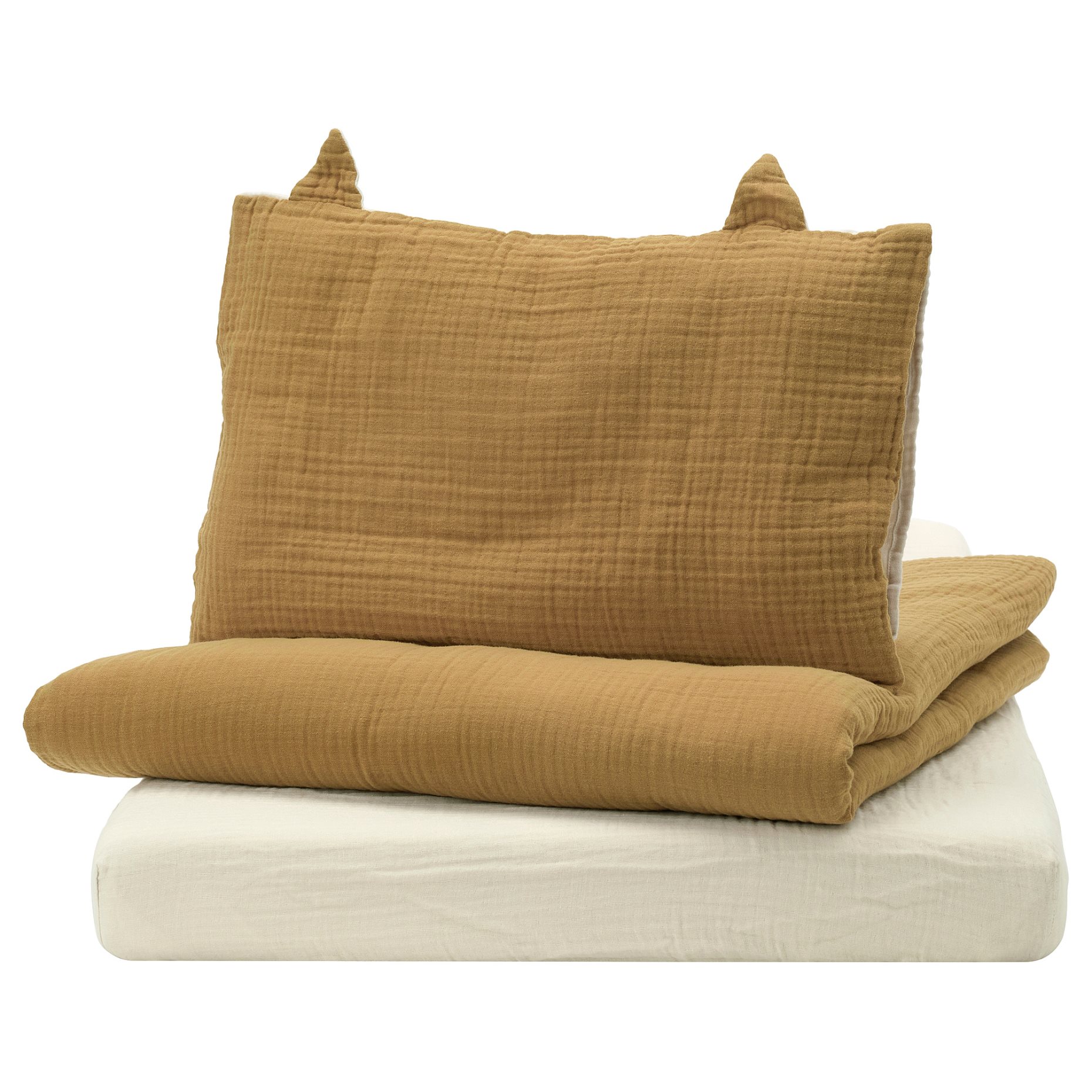 GULDVÄVARE, 3-piece bedlinen set for cot, 70x140 cm, 605.302.85