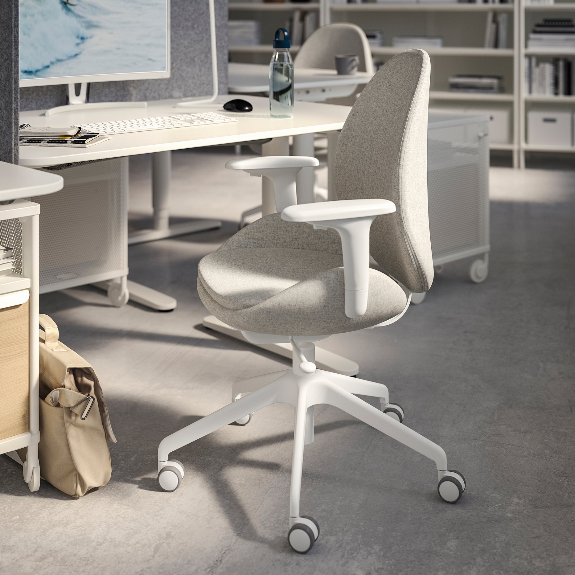 HATTEFJÄLL, office chair with armrests, 605.389.55