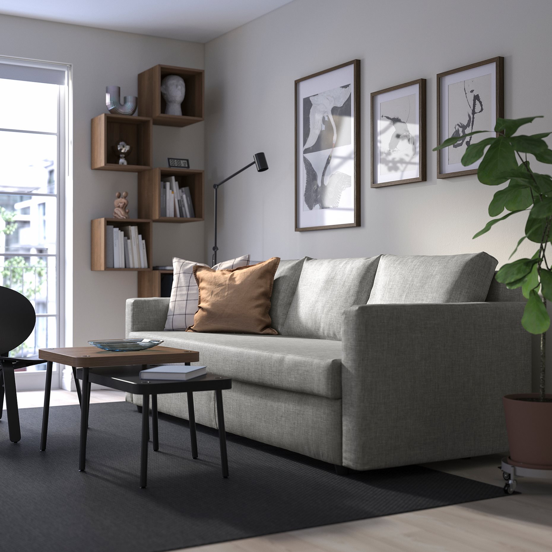 FRIHETEN, 3-seat sofa-bed, 605.512.25