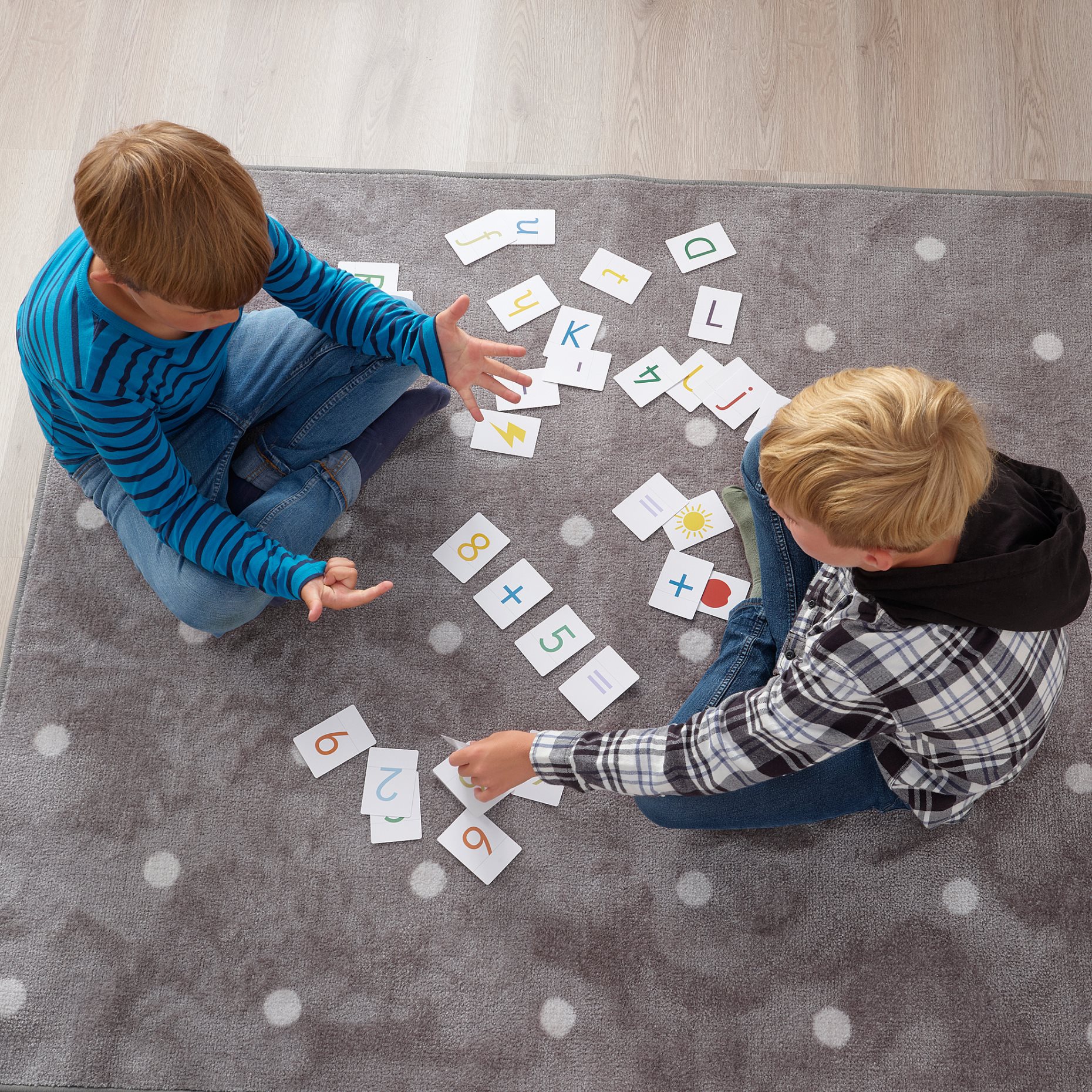 UNDERHÅLLA, cards/letters/numbers/signs, 64 pack, 605.521.59