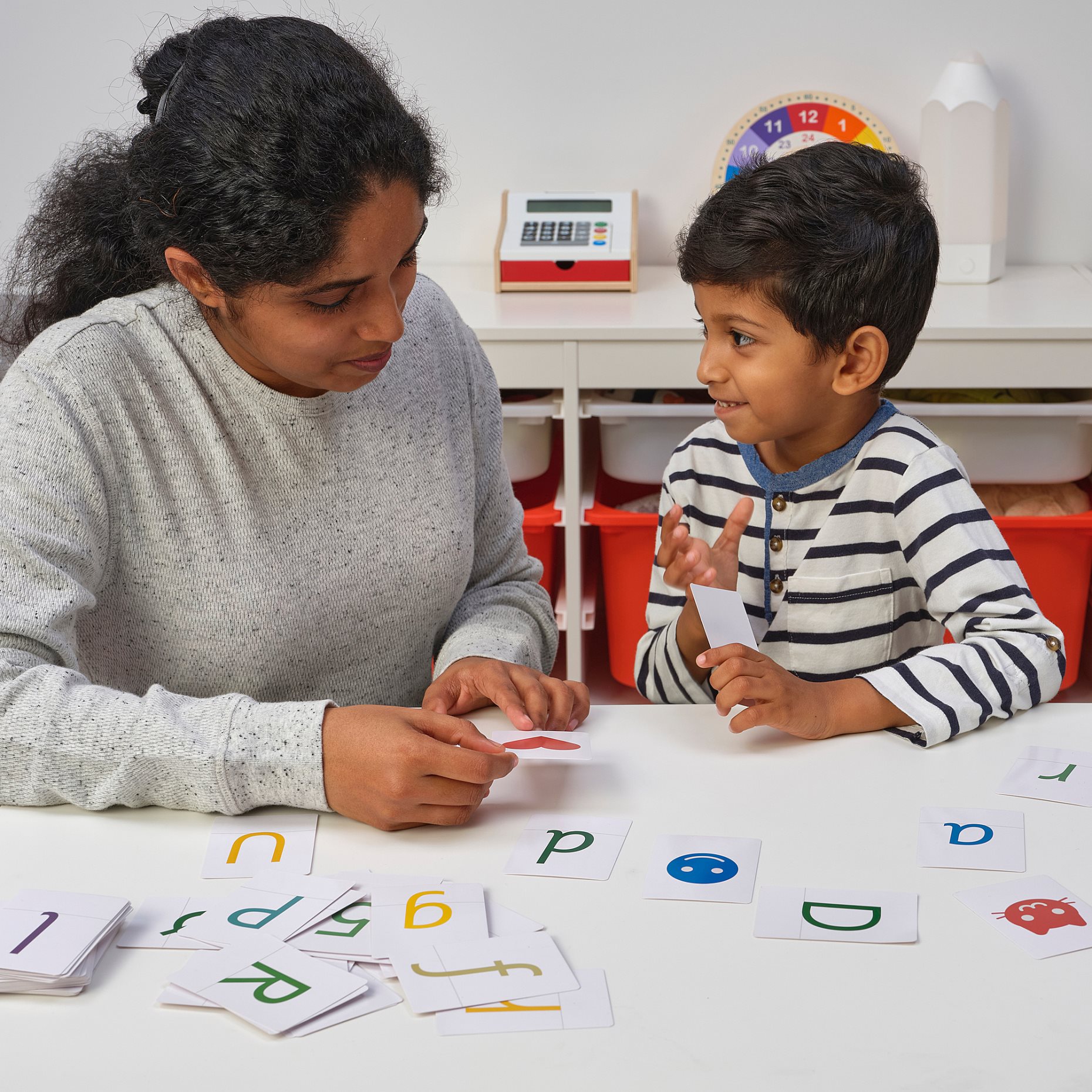 UNDERHÅLLA, cards/letters/numbers/signs, 64 pack, 605.521.59