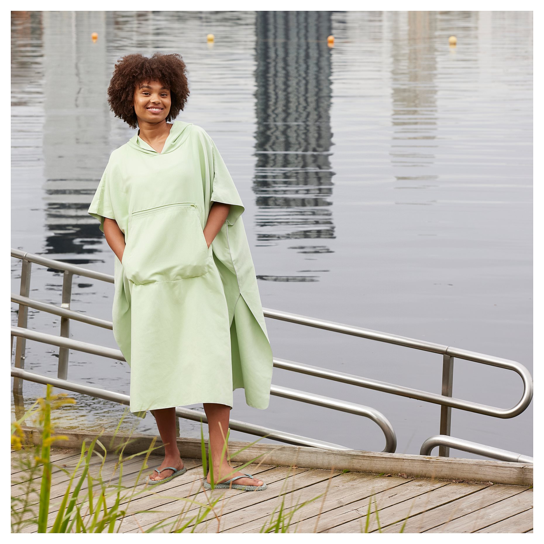 DAJLIEN, bath poncho with hood, 110 cm, 605.527.29