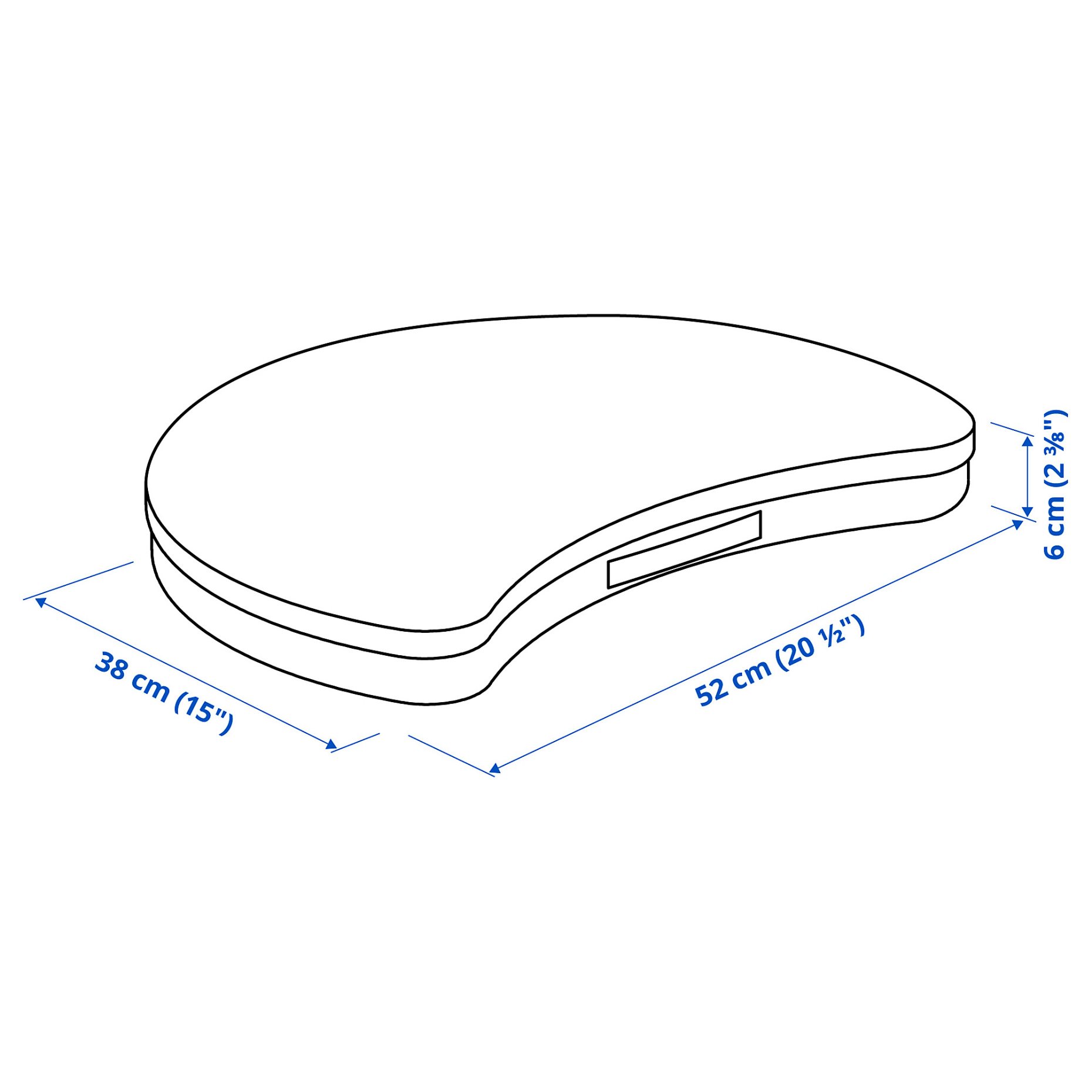 ÖJULF, βάση για laptop, 52x38 cm, 605.563.22