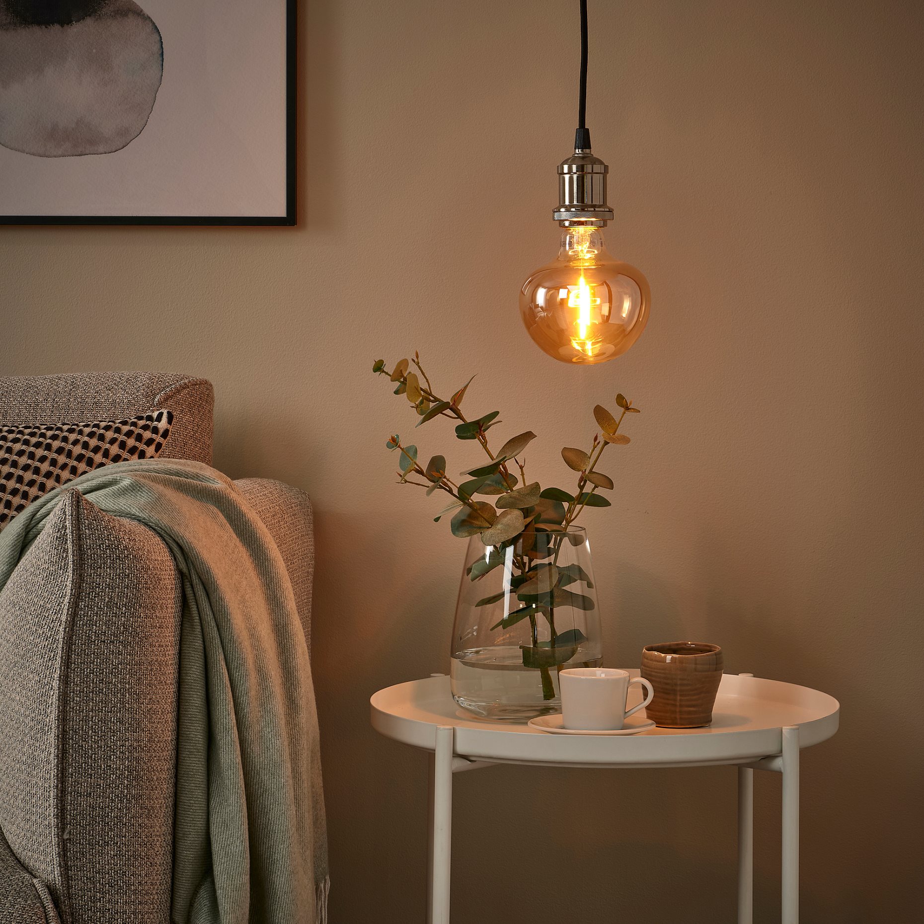 MOLNART, λαμπτήρας LED E27 150 lumen/σχήμα μανιτάρι, 120 mm, 605.848.67
