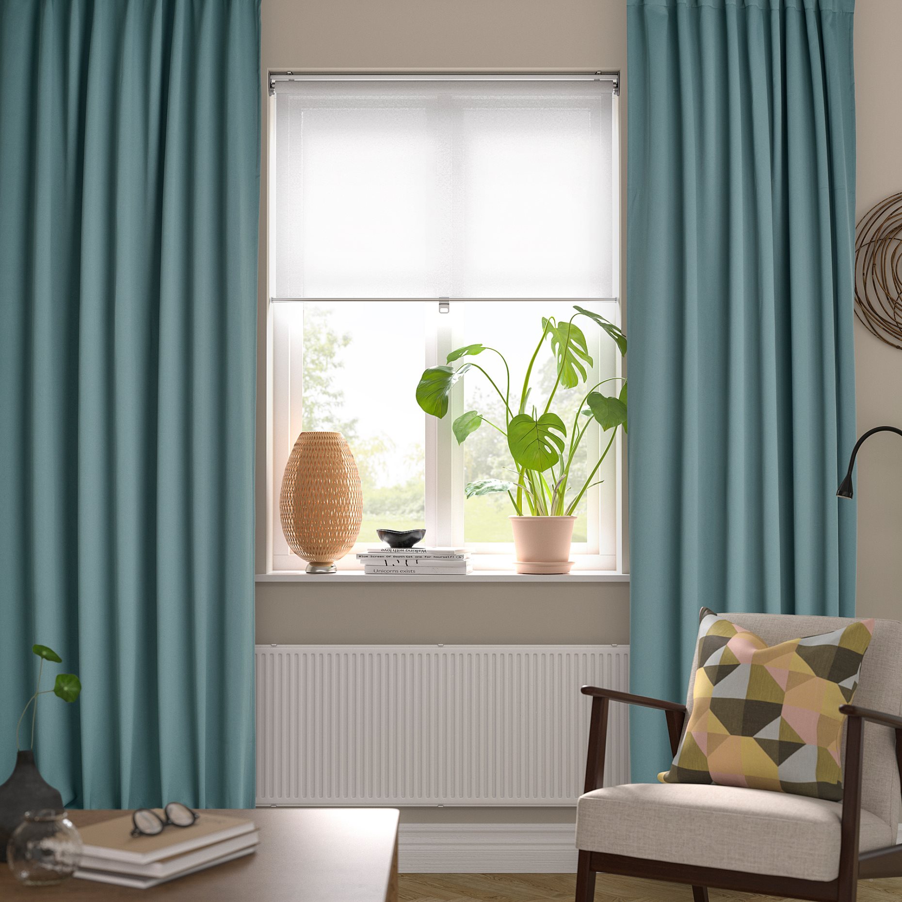 MAJGULL, room darkening curtains/1 pair, 145x300 cm, 605.860.22