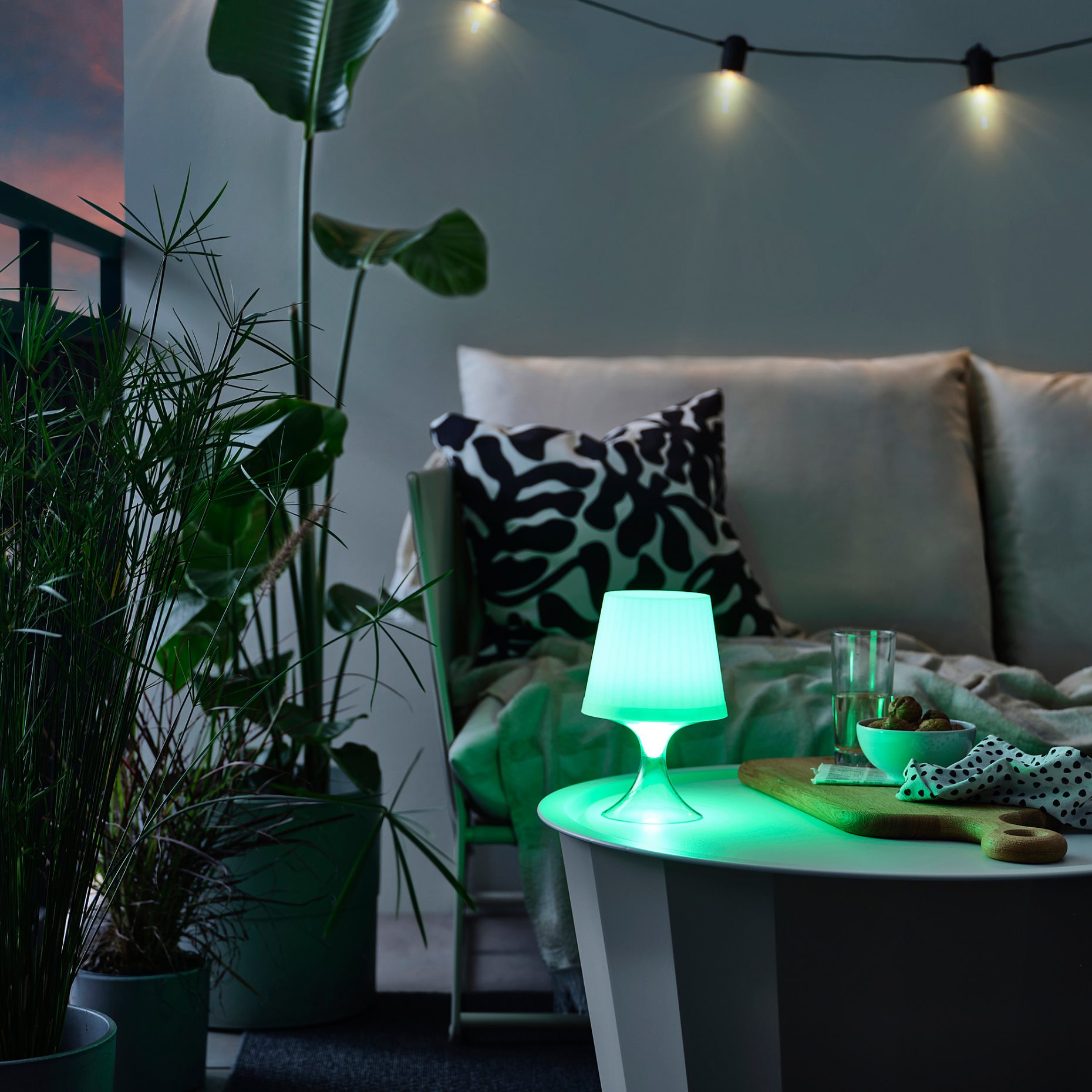 LAMPAN, portable outdoor lamp with built in LED light source/battery-operated, 24 cm, 605.946.06