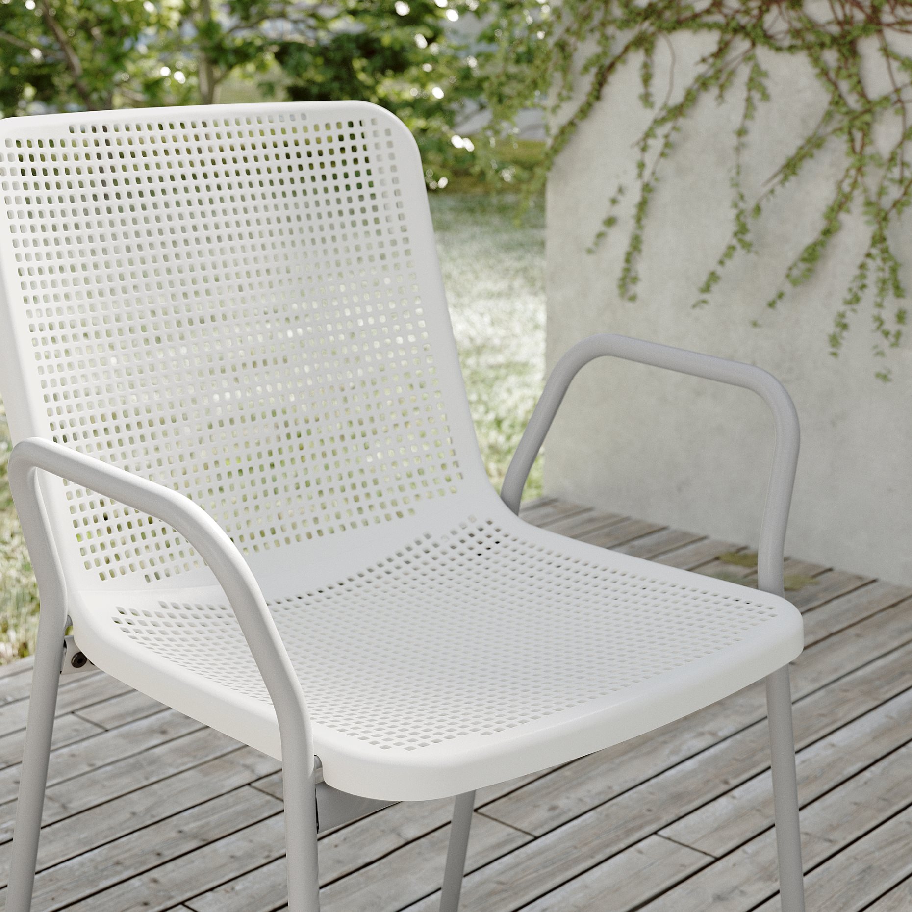 TORPARÖ, chair with armrests, outdoor, 605.954.08