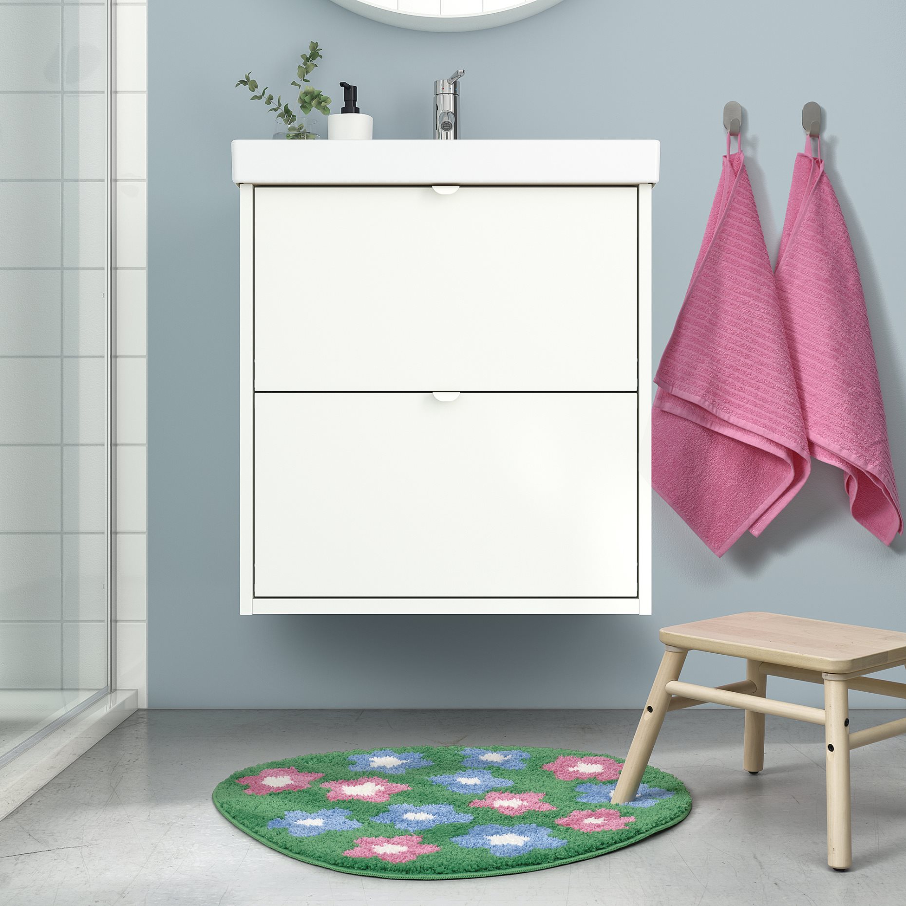 VATTENSKRUV, bath mat, 60x65 cm, 606.055.58