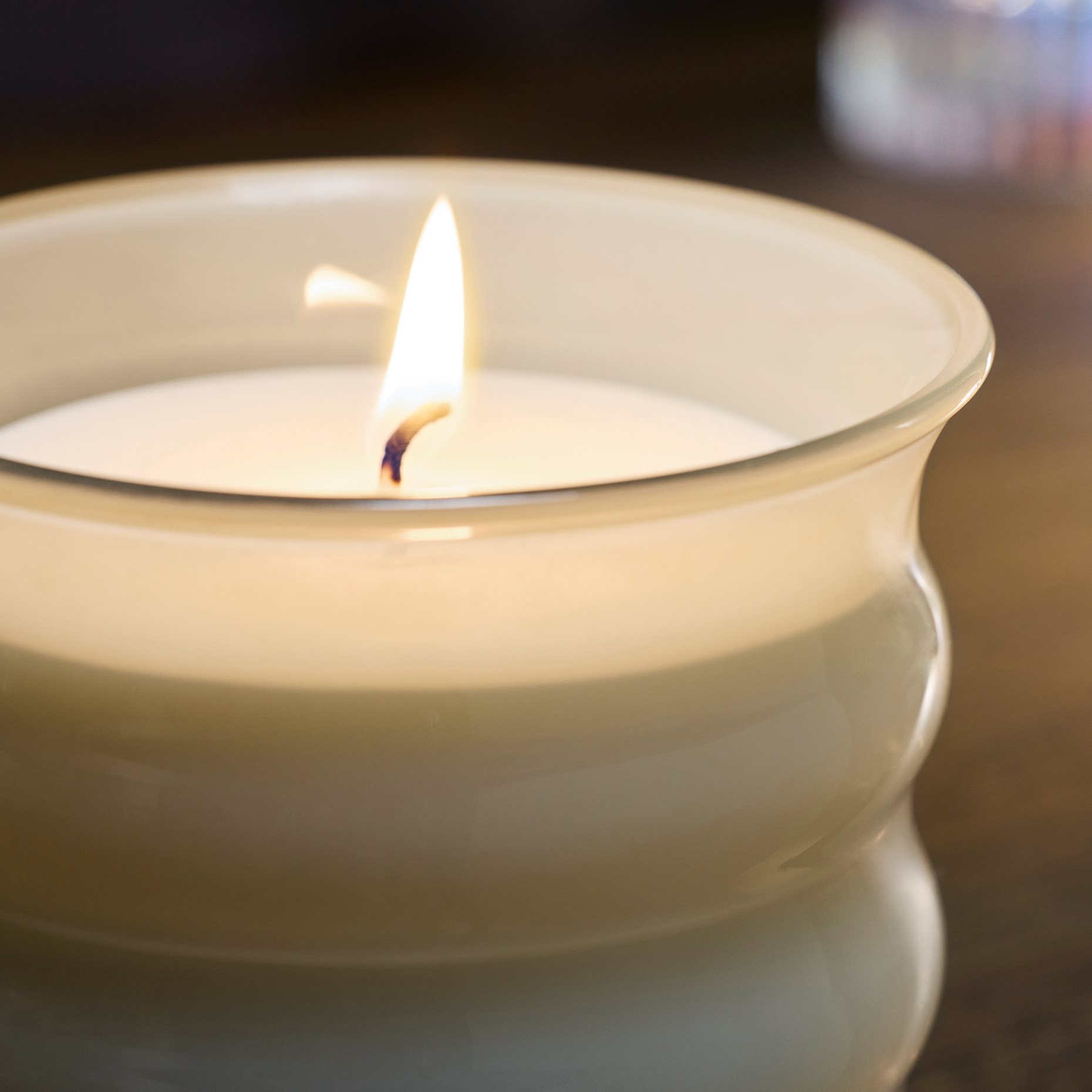 JUVELTRAST, scented candle in glass/Pink flowers, 50 hr, 606.276.59