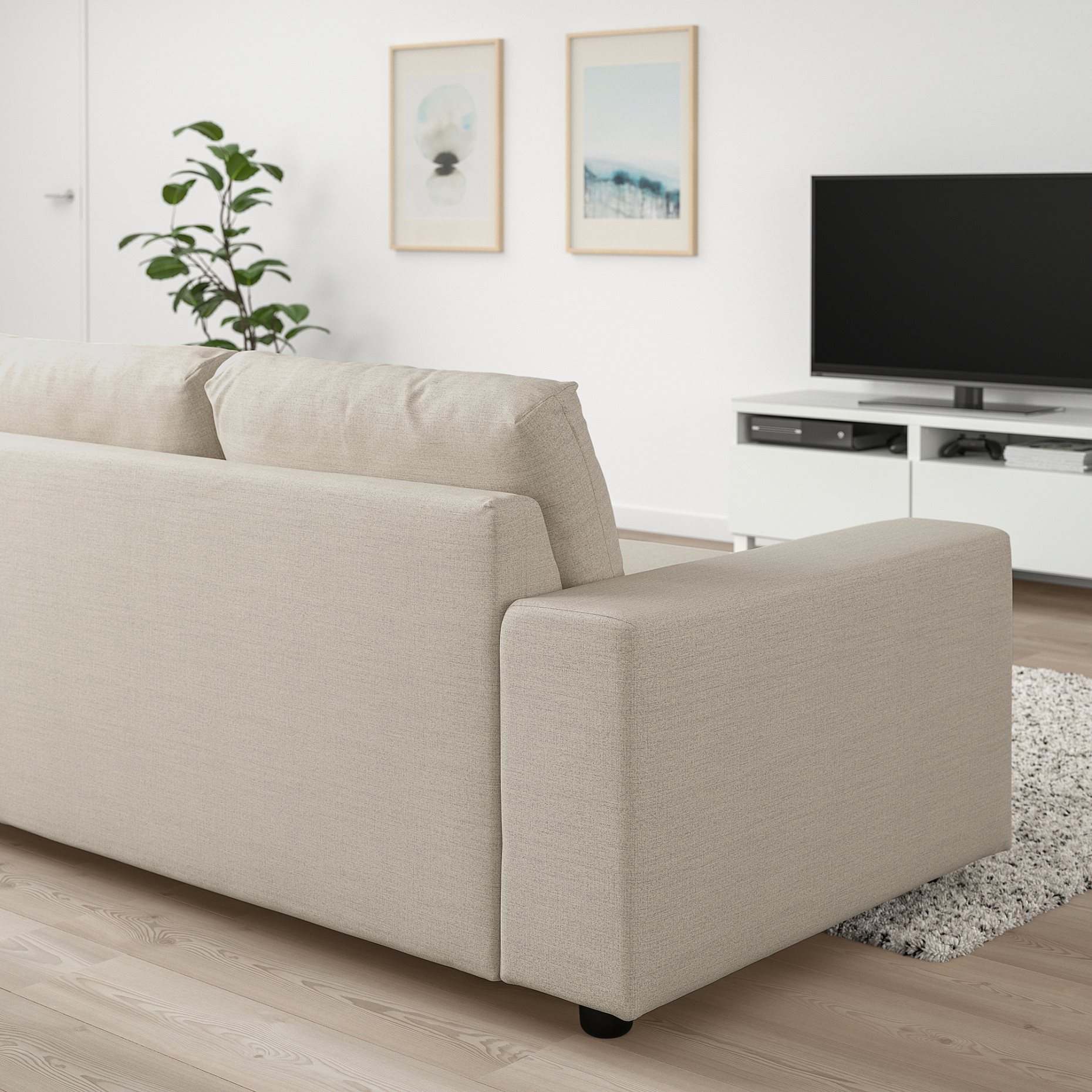 VIMLE, 2-seat sofa with wide armrests, 694.005.43