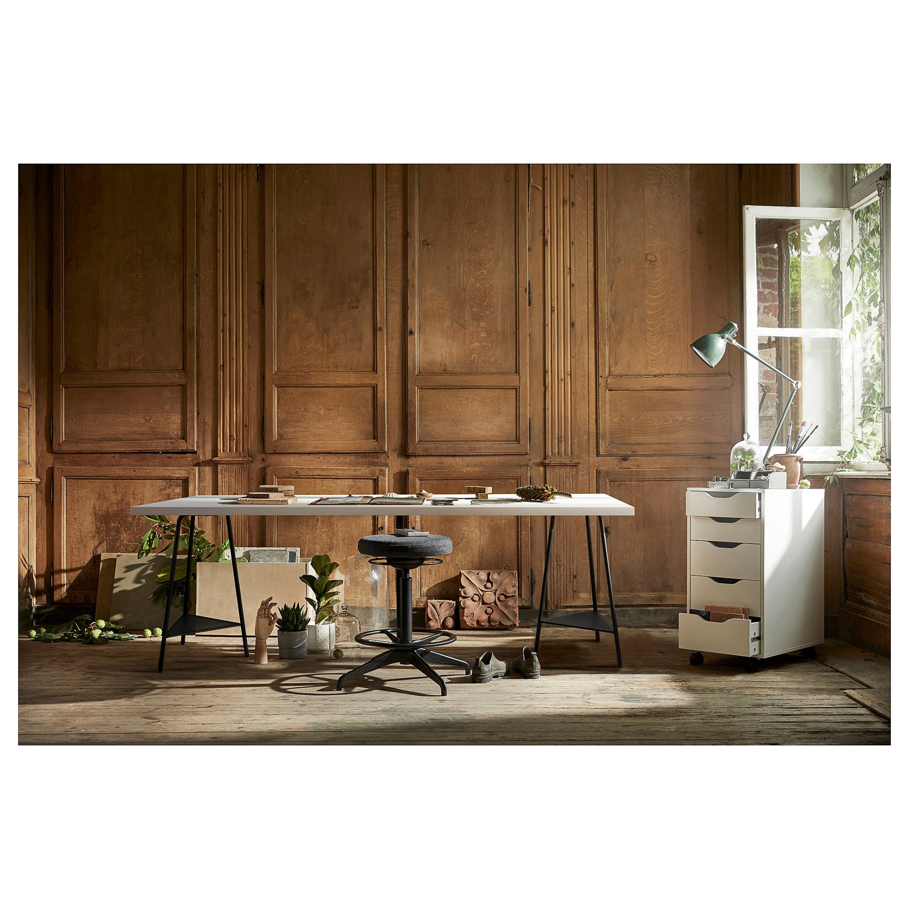 LAGKAPTEN/TILLSLAG, γραφείο, 200x60 cm, 694.176.14