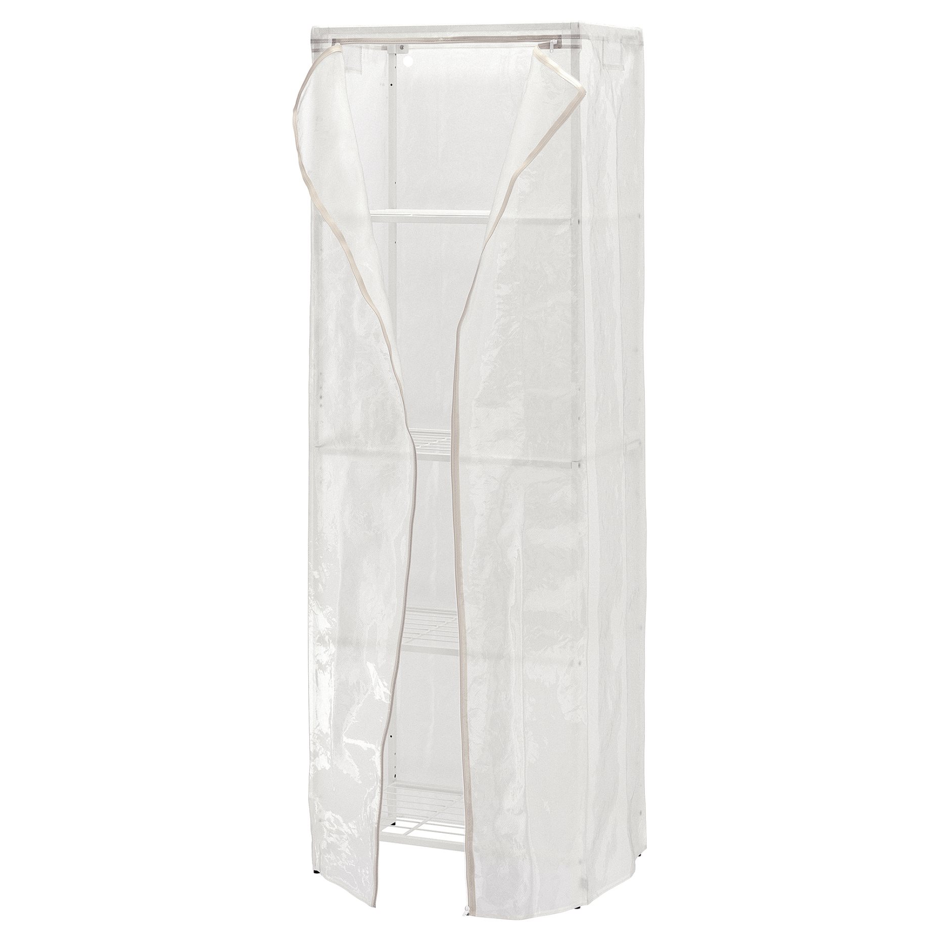 JOSTEIN, shelving unit with cover/in/outdoor/wire, 61x41x180 cm, 694.372.16