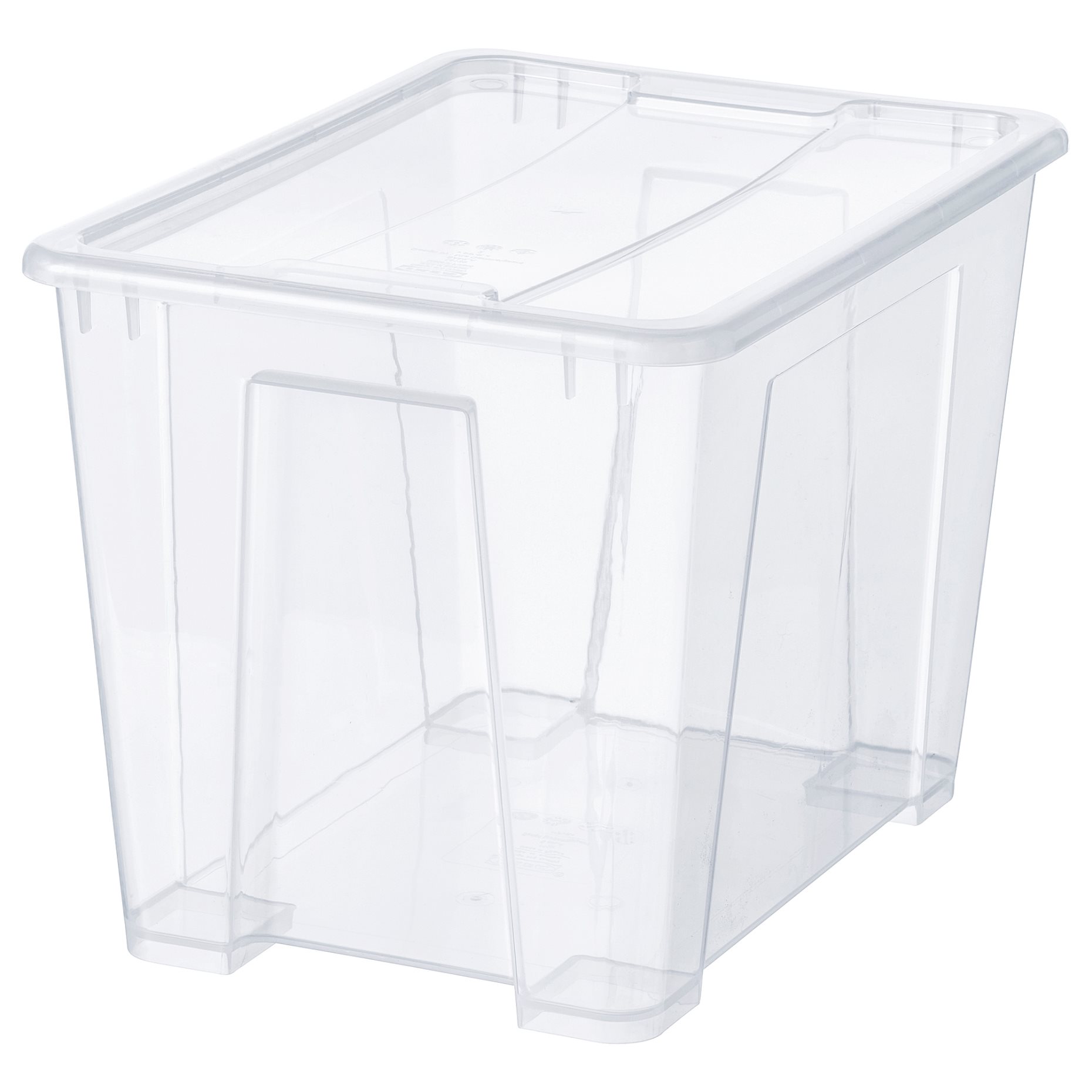 SAMLA, box with lid, 39x28x28 cm/22 l, 694.408.22
