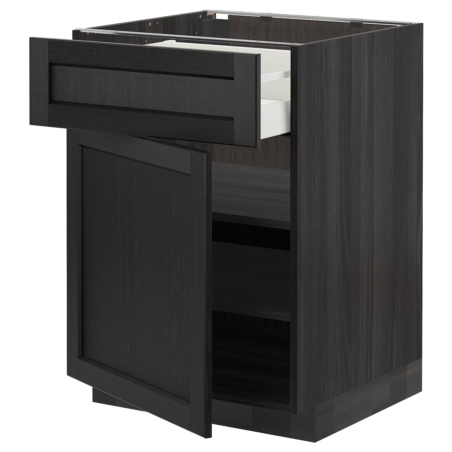 METOD/MAXIMERA, base cabinet with drawer/door, 60x60 cm, 694.623.38