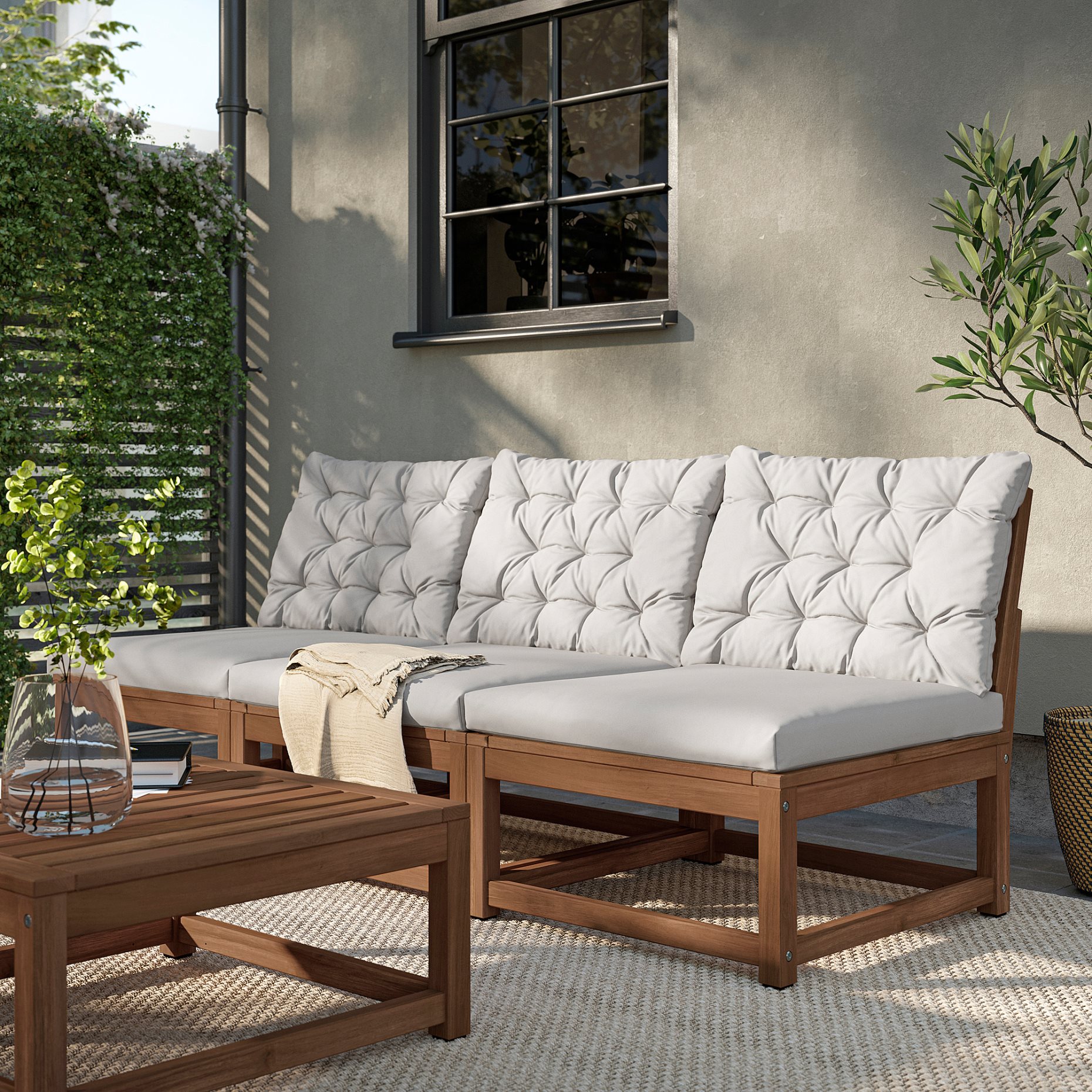 NÄMMARÖ, 3-seat modular sofa, outdoor, 695.752.22