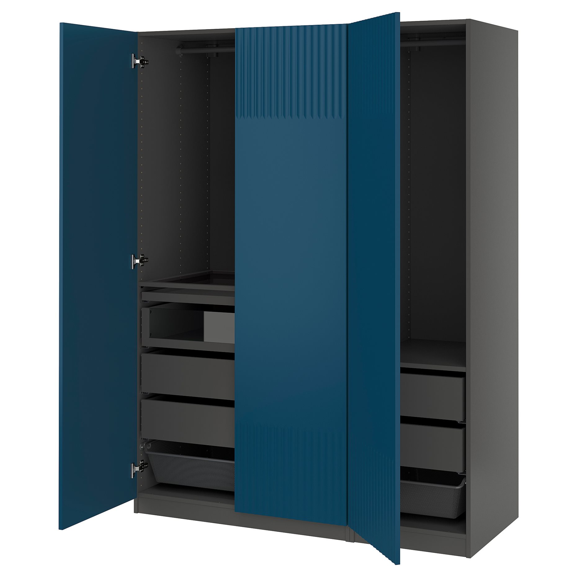 PAX/FYRUDDEN, wardrobe combination, 150x60x201 cm, 695.784.66