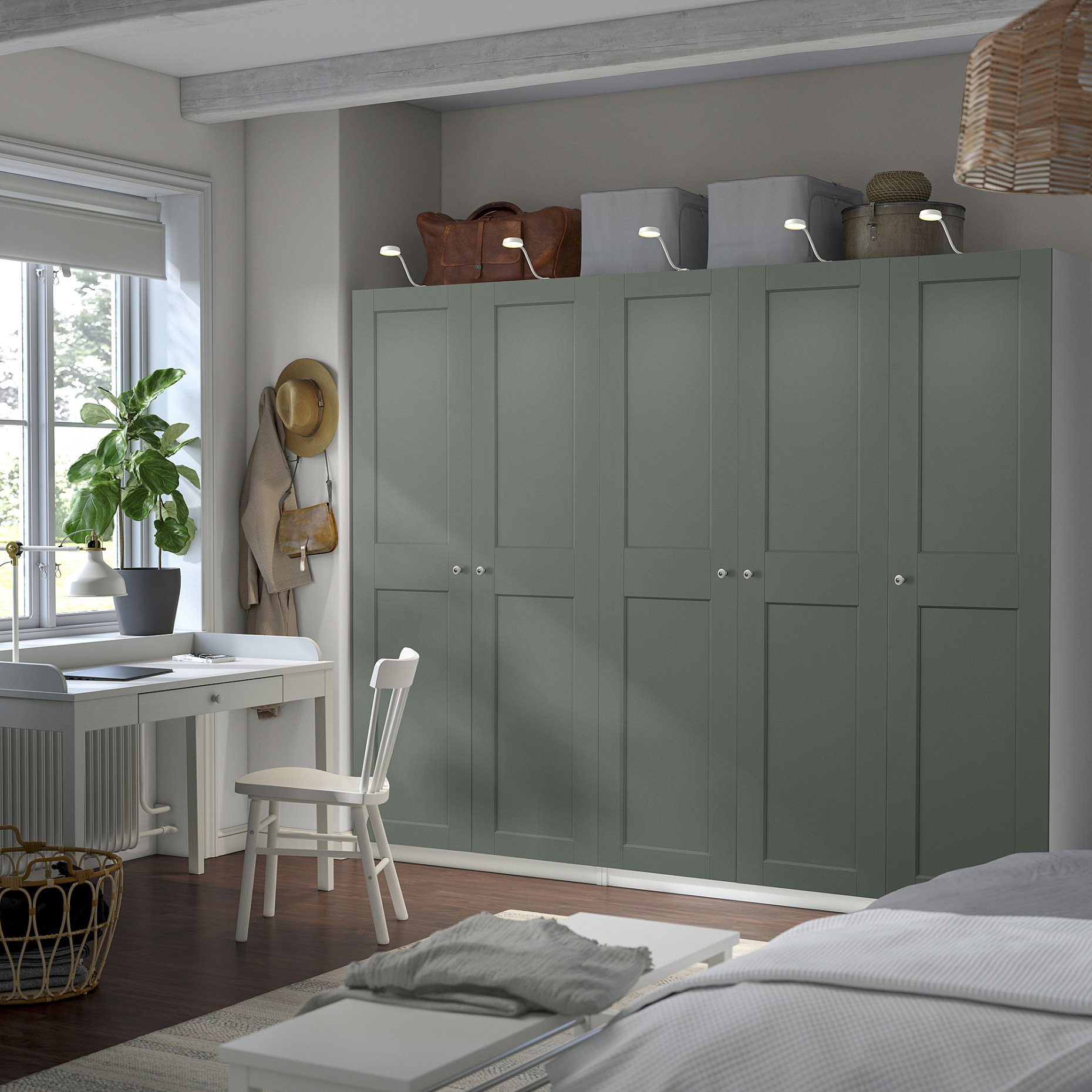 PAX/GRIMO, wardrobe combination, 250x60x201 cm, 695.792.77