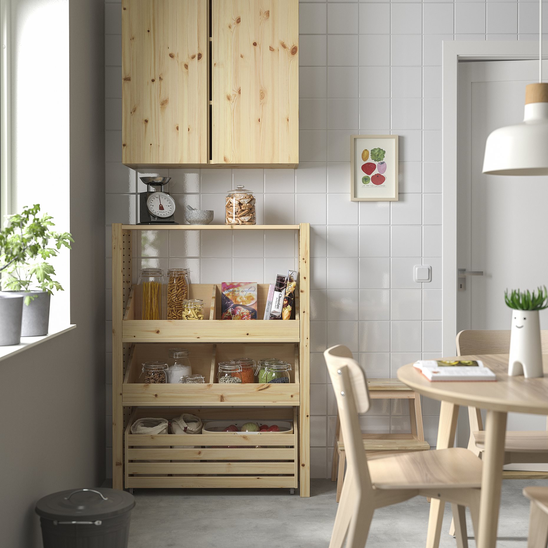 IVAR, shelving unit with 2 box shelves, 89x30x124 cm, 695.905.76