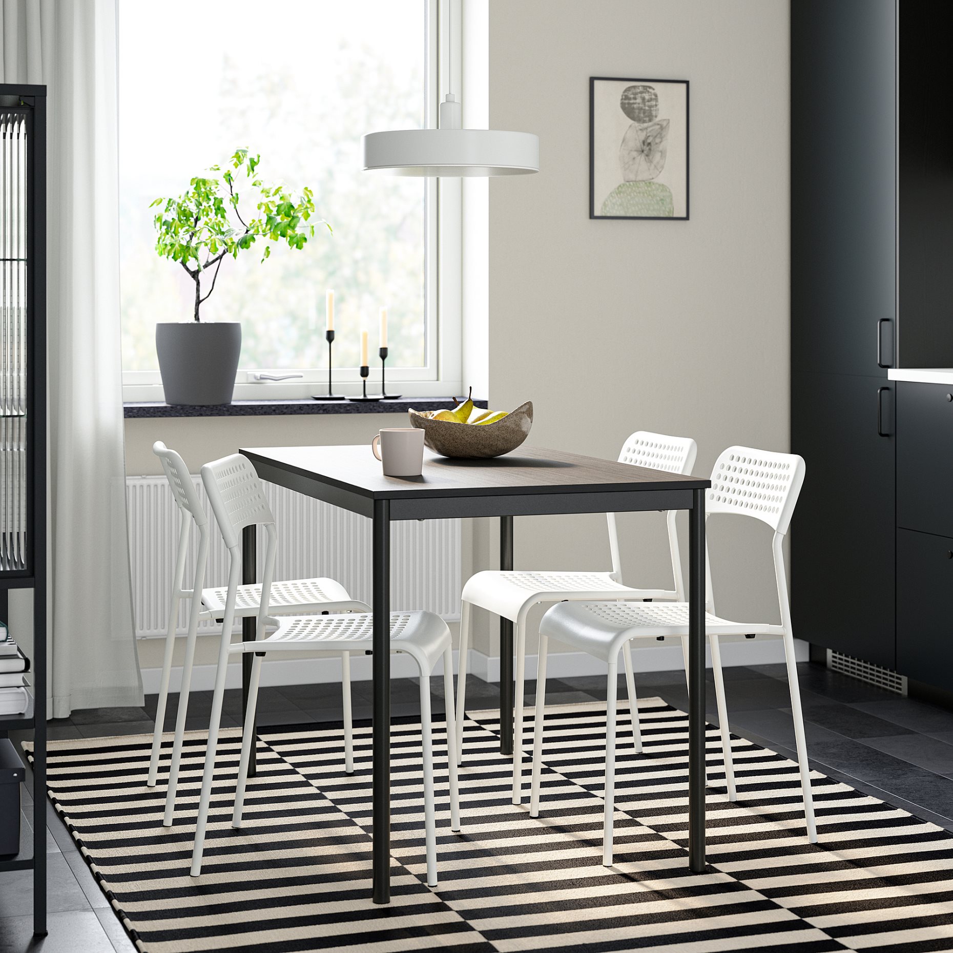 SANDSBERG, table and 4 chairs, 110x67 cm, 696.083.88