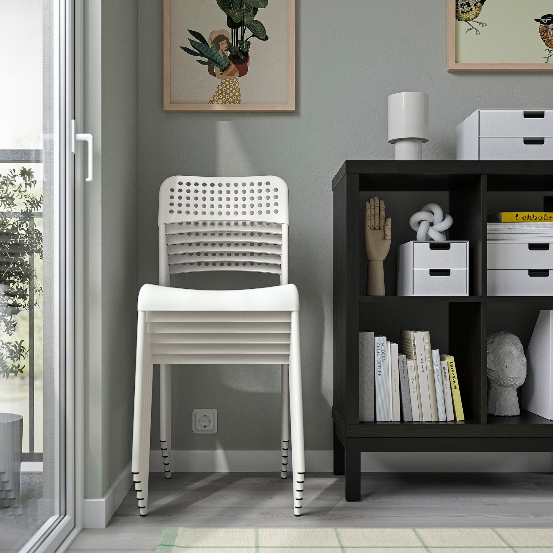 SANDSBERG, table and 4 chairs, 110x67 cm, 696.083.88