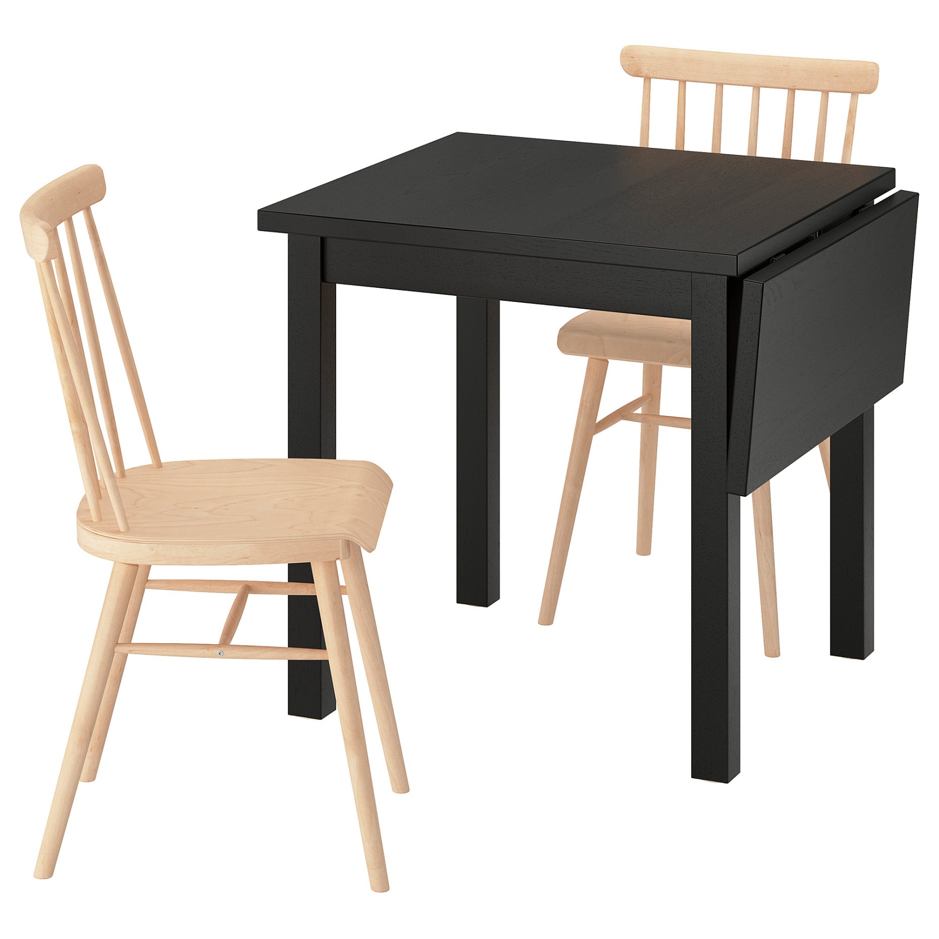 NÄSINGE/HÖGVED, table and 2 chairs, 74/104 cm, 696.101.45