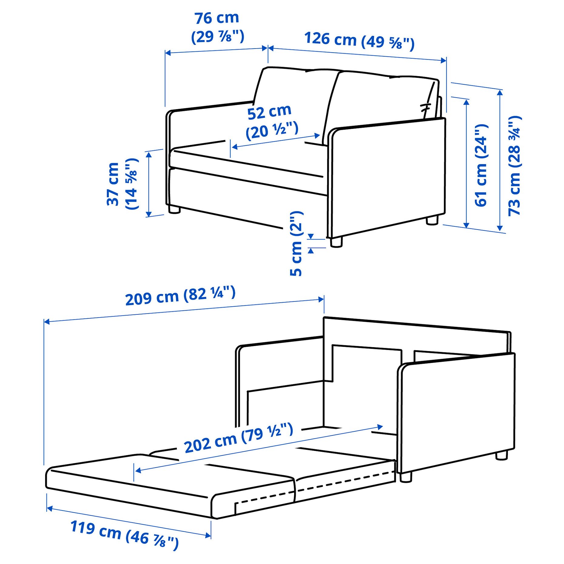 FRIDHULT, sofa-bed, 703.517.25