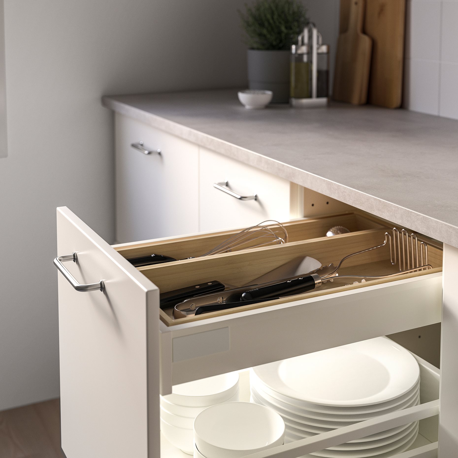 UPPDATERA, utensil tray, 20x50 cm, 704.599.76