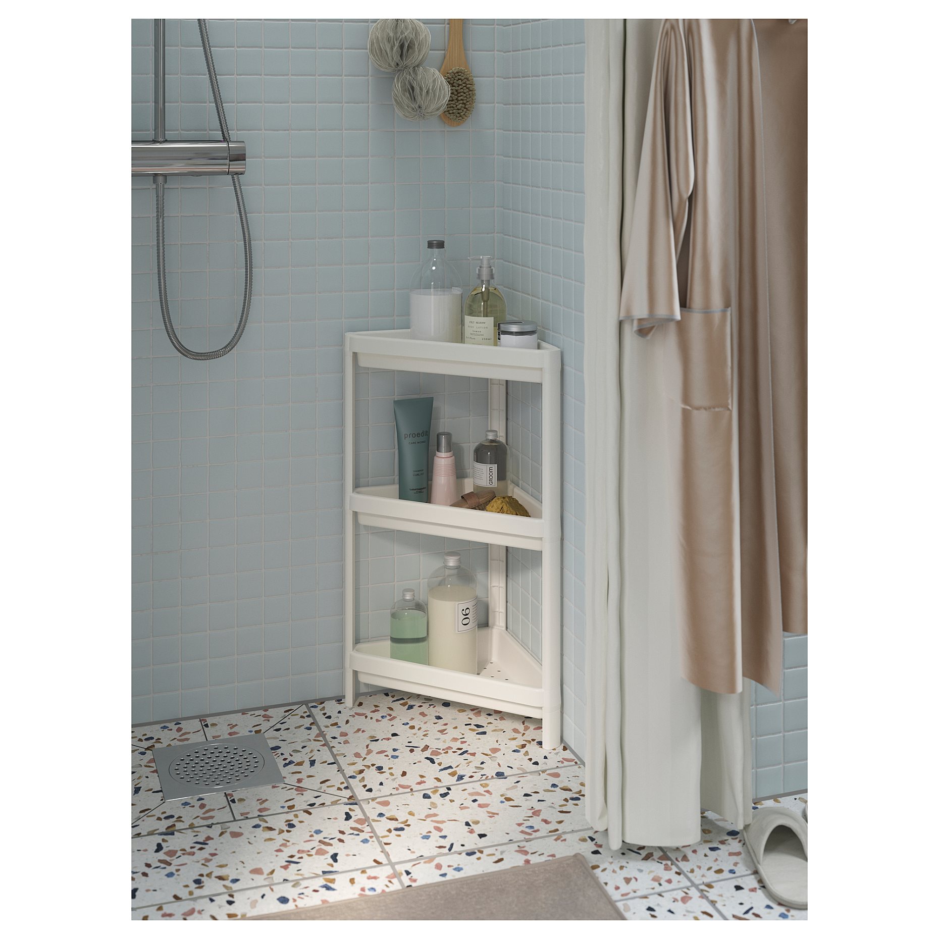 VESKEN, γωνιακή ραφιέρα, 704.710.92