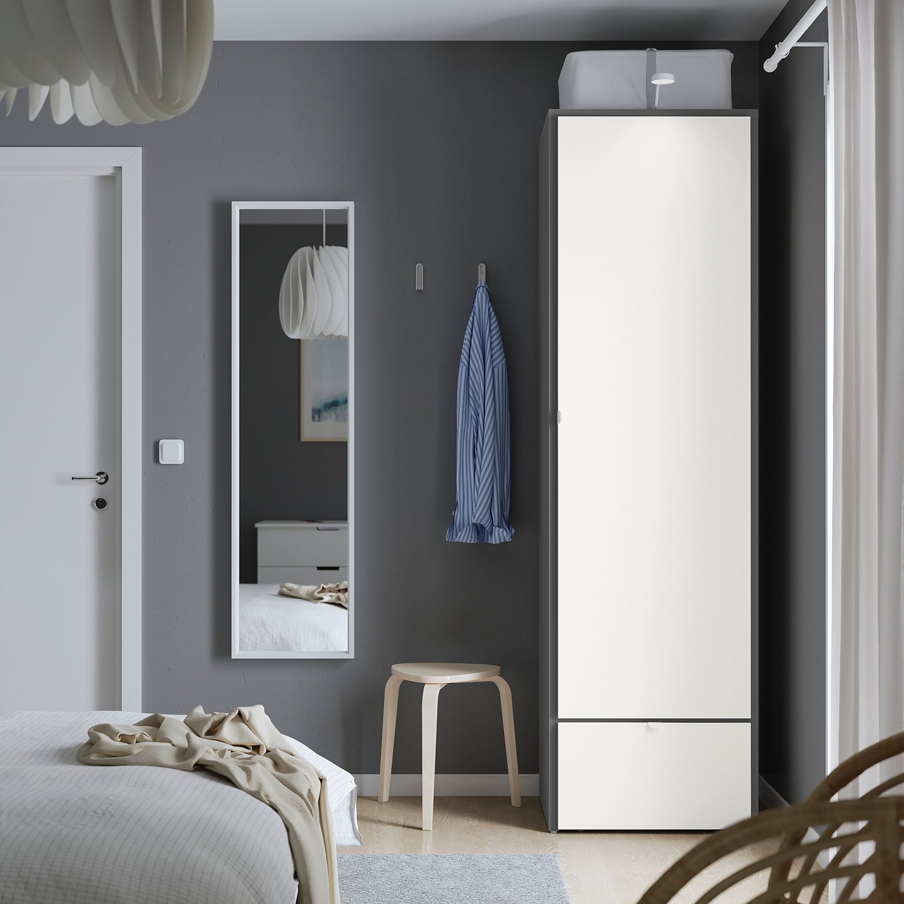 VISTHUS, ντουλάπα, 63x59x216 cm, 704.934.47