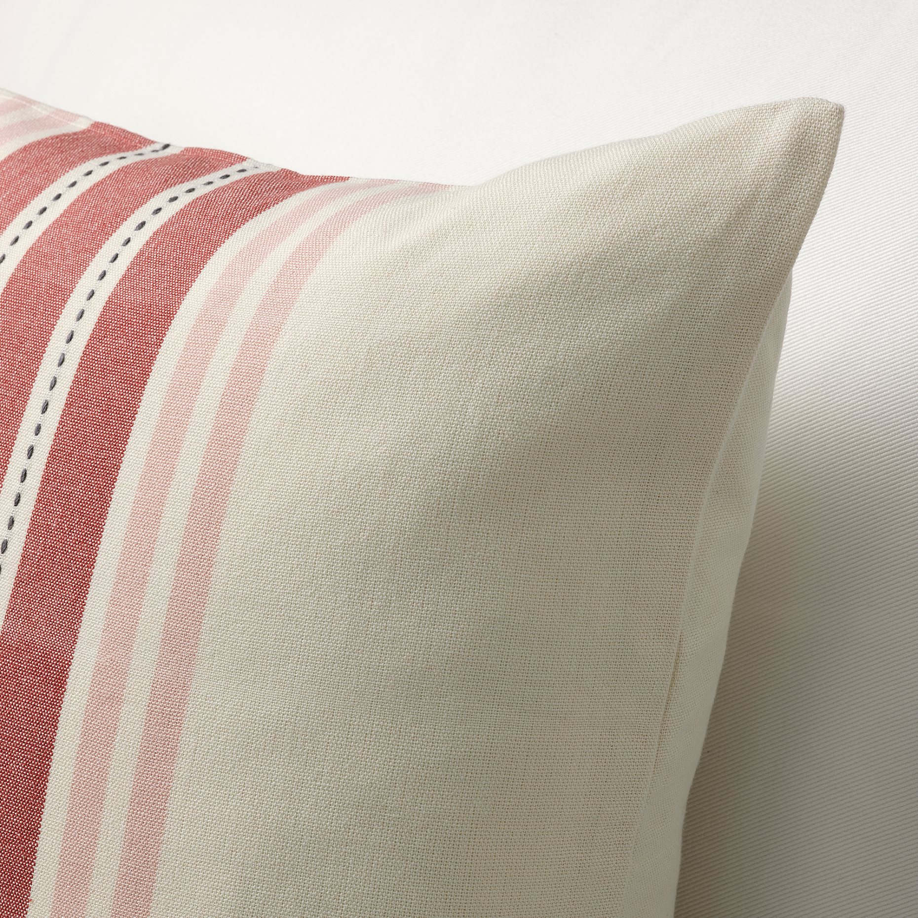 VEDMAL, cushion cover handmade/stripe, 50x50 cm, 705.074.68
