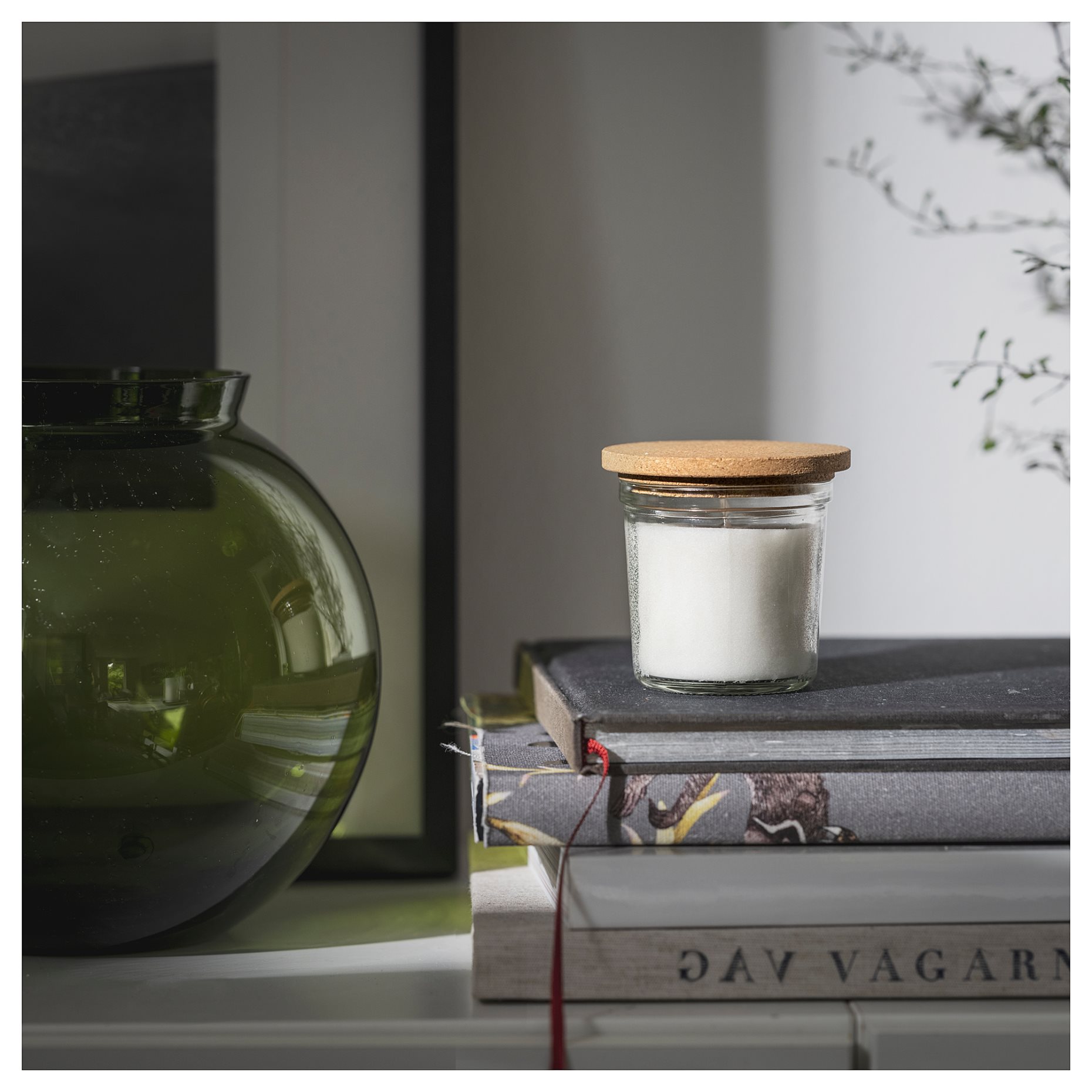 RÖNNSPIREA, καπάκι για αρωματισμένο κερί, 8 cm, 705.219.78