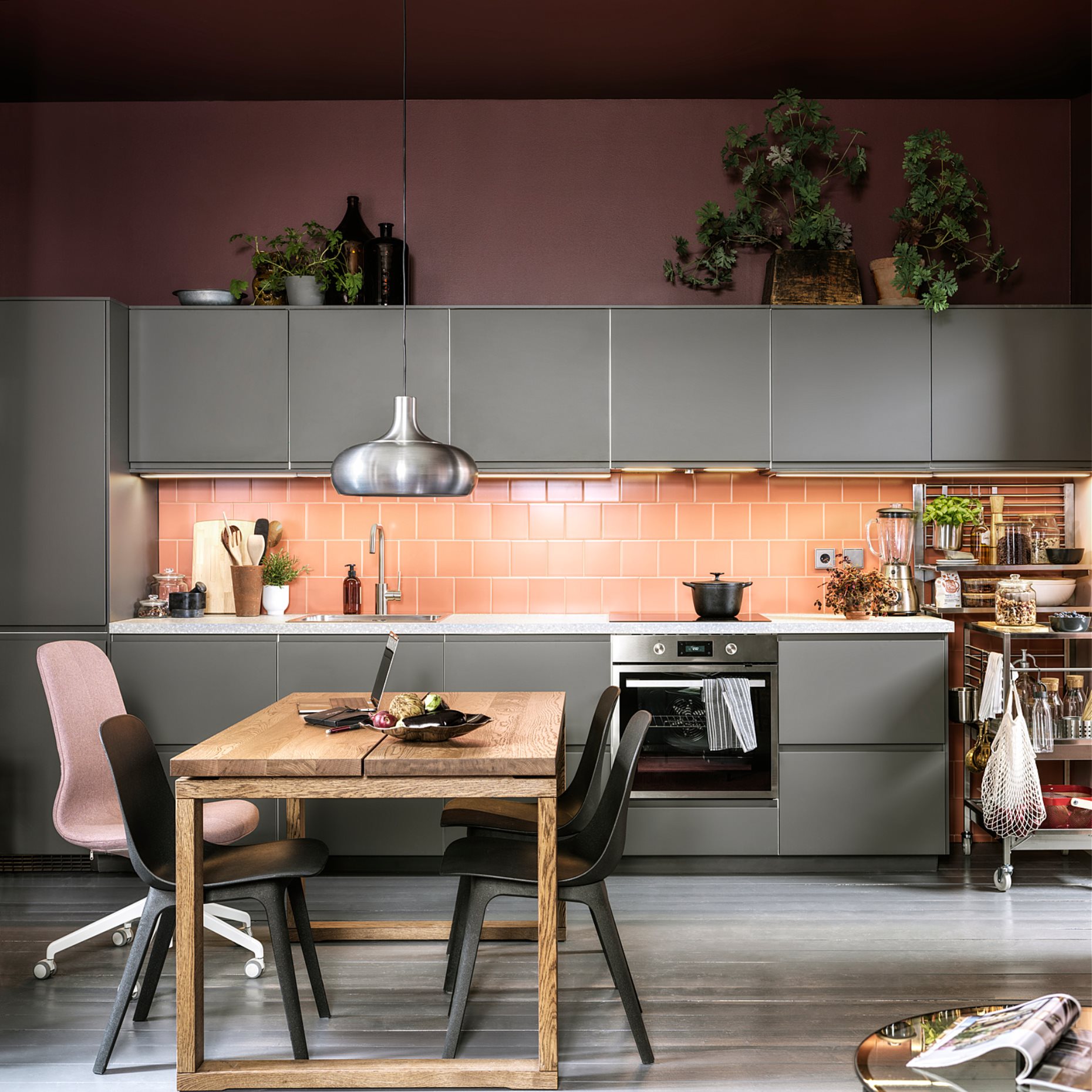 MITTLED, kitchen worktop lighting strip with built-in LED light source/dimmable, 40 cm, 705.285.69