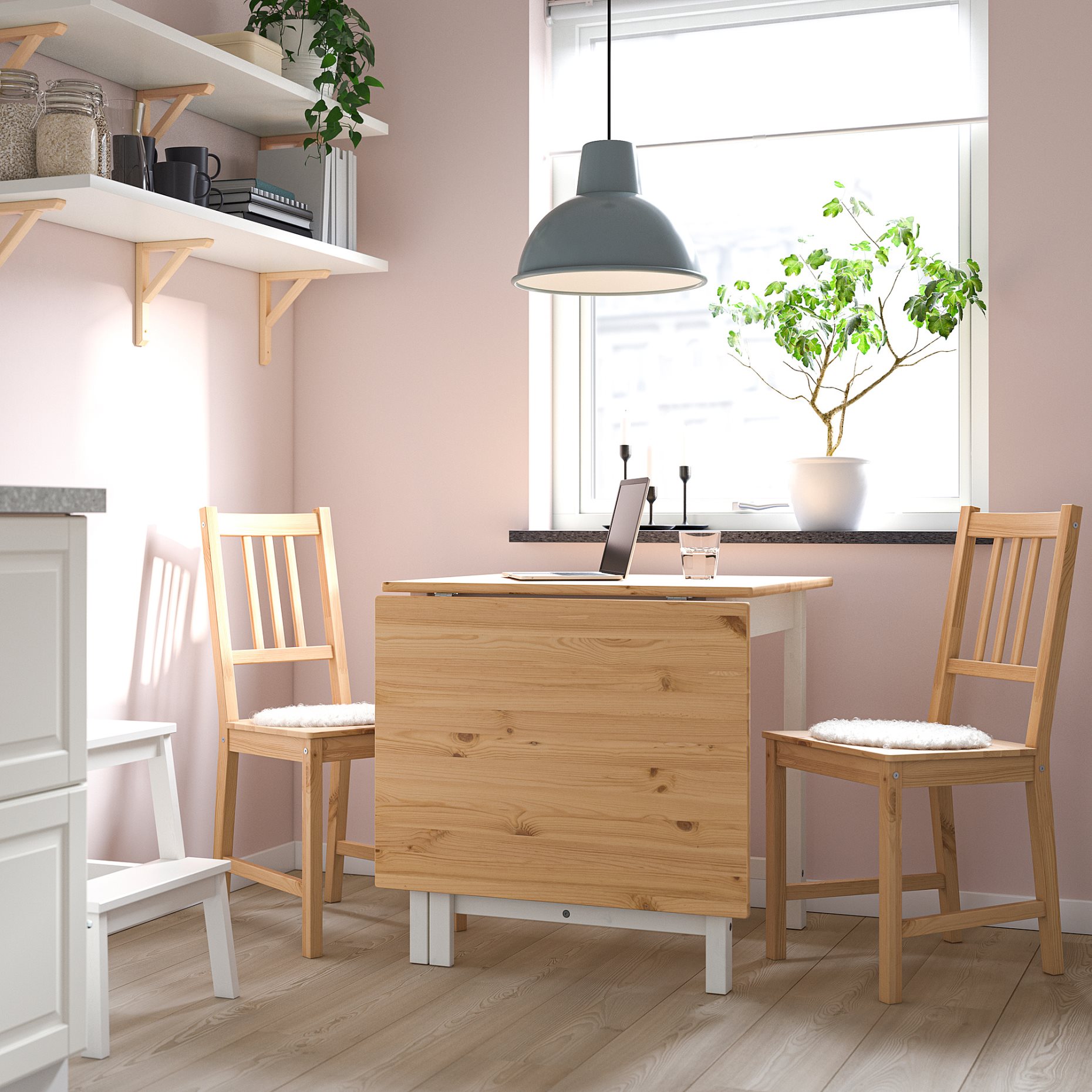 PINNTORP, gateleg table, 67/124x75 cm, 705.294.65